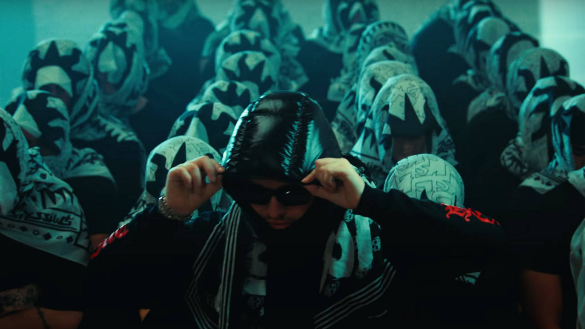 Yeat, black hood, sunglasses, Full HD Desktop Wallpaper