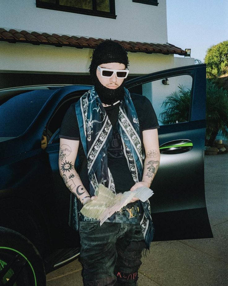 Yeat, black beanie, white sunglasses, SD Phone Wallpaper