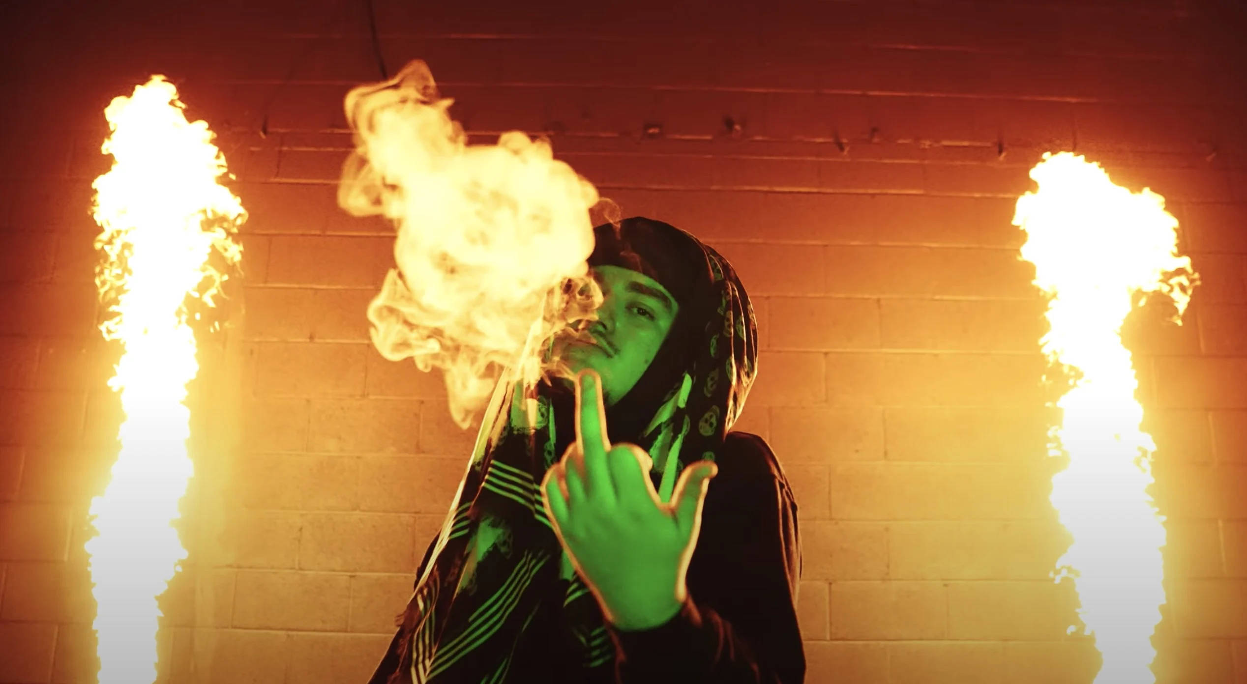 Yeat, hoodie, torch, Full HD Desktop Wallpaper
