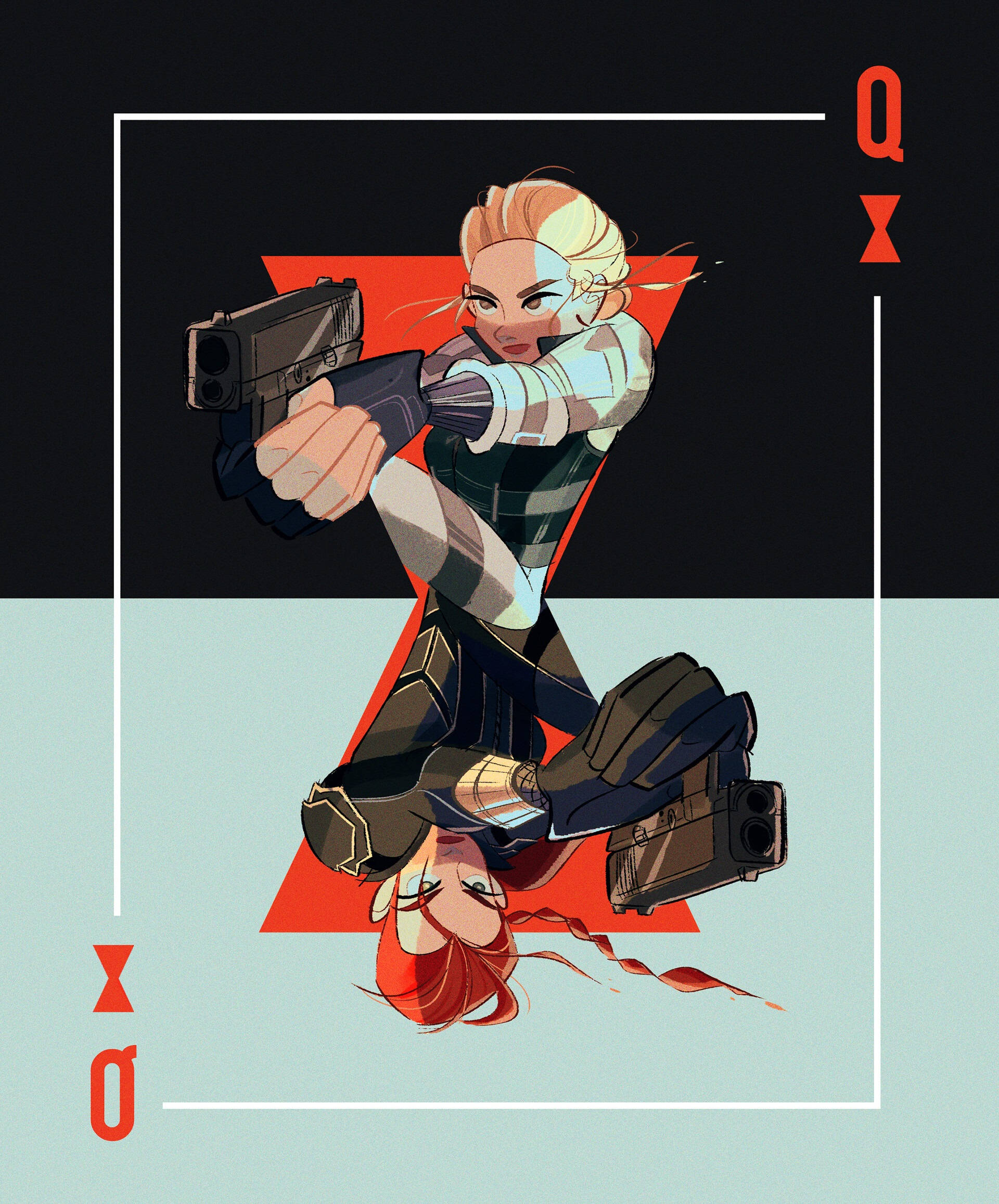 Yelena Belova, blonde woman, combat gear, Full HD Phone Wallpaper