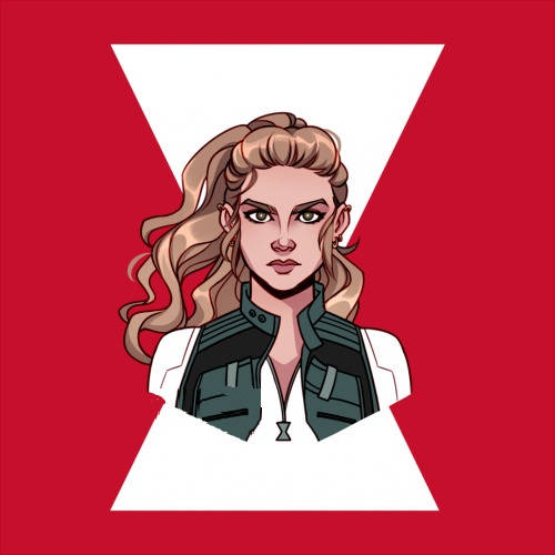 Yelena Belova, cartoon version, blonde hair, SD Desktop Wallpaper