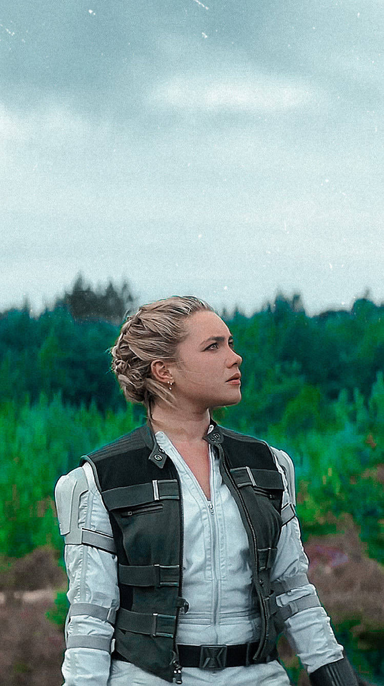 Yelena Belova, tactical vest, misty forest clearing, HD Phone Wallpaper