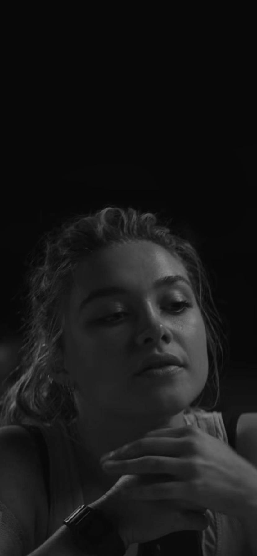 Yelena Belova, black and white, soft lighting, HD Phone Wallpaper