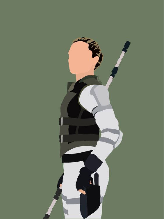 Yelena Belova, white tactical gear, rifle, SD Phone Wallpaper