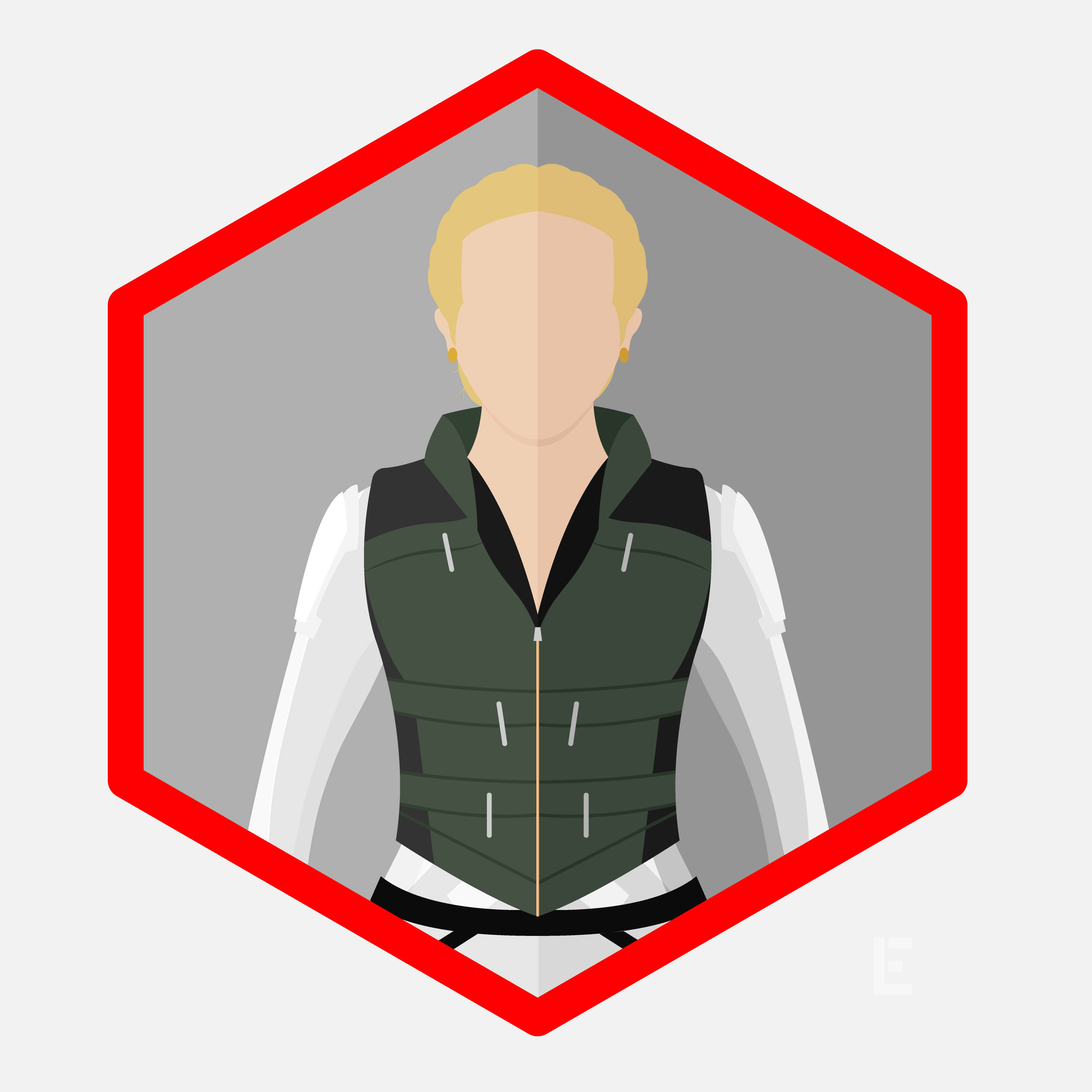 Yelena Belova, green vest, white shirt, 2K Desktop Wallpaper