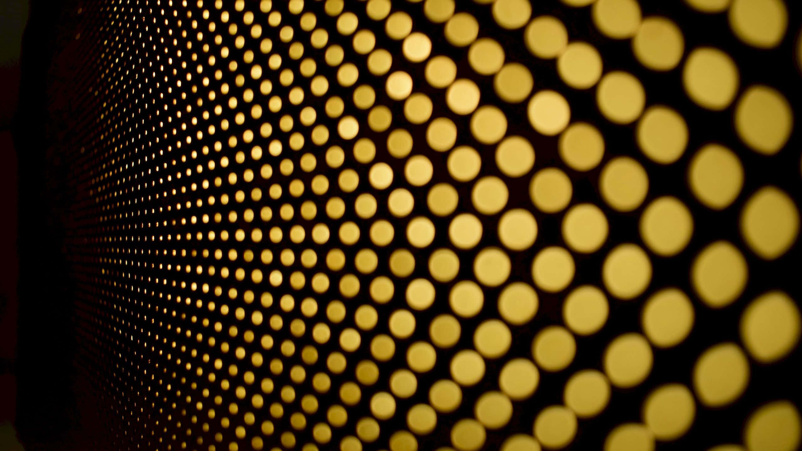 yellow, 2560 x 1440, glowing golden dots, 2K Desktop Wallpaper