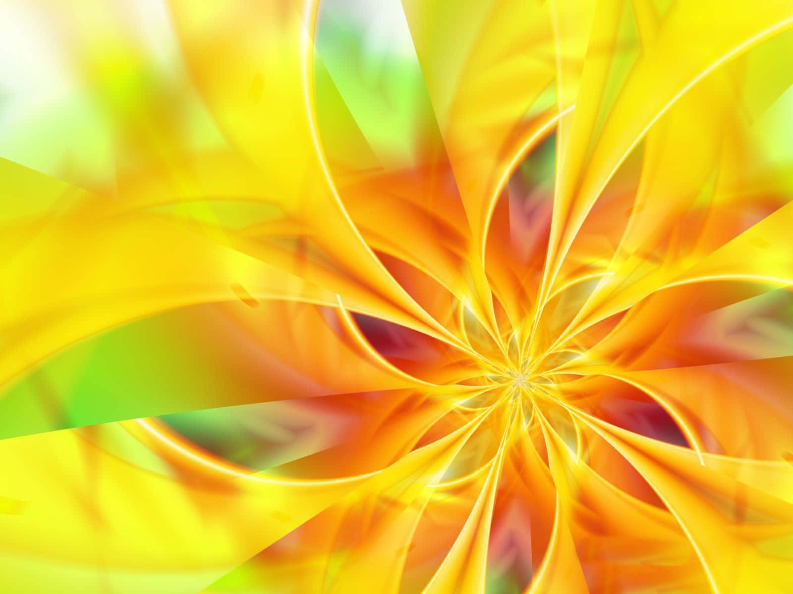 yellow abstract, vibrant yellow abstract pattern, glowing center, HD Desktop Wallpaper