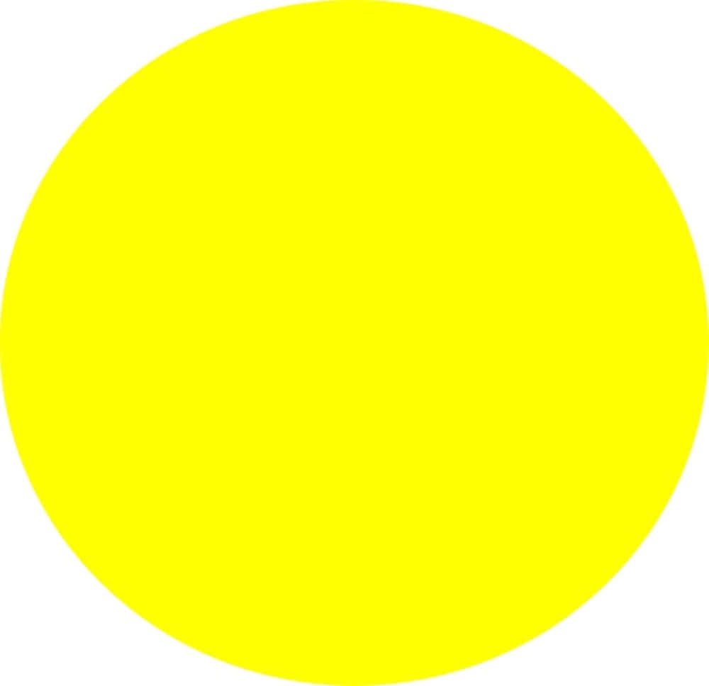 yellow circle, bright yellow, white background, SD Desktop Wallpaper