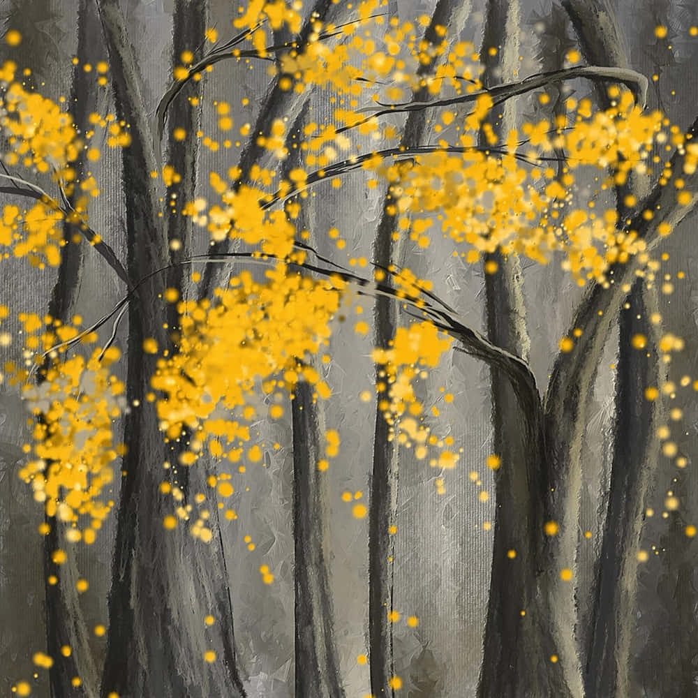 yellow art, 1000 x 1000 wallpaper, vibrant yellow dots, SD Desktop Wallpaper