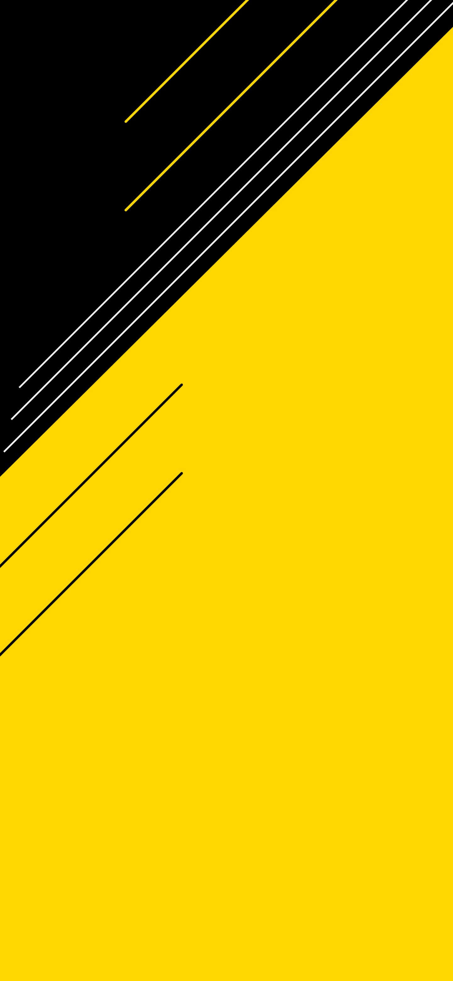abstract yellowand black design, diagonal yellow black and white stripes, geometric design, 2K Phone Wallpaper
