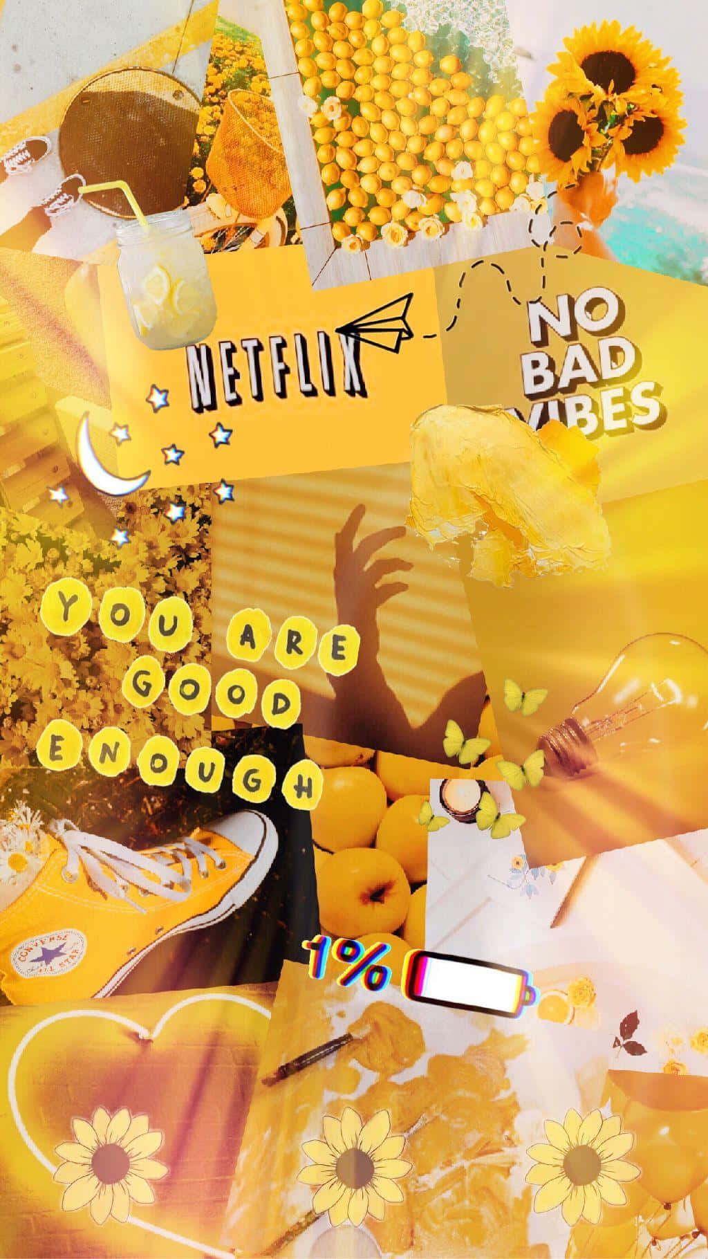 yellow aesthetic collage, sunflowers, lemons, HD Phone Wallpaper