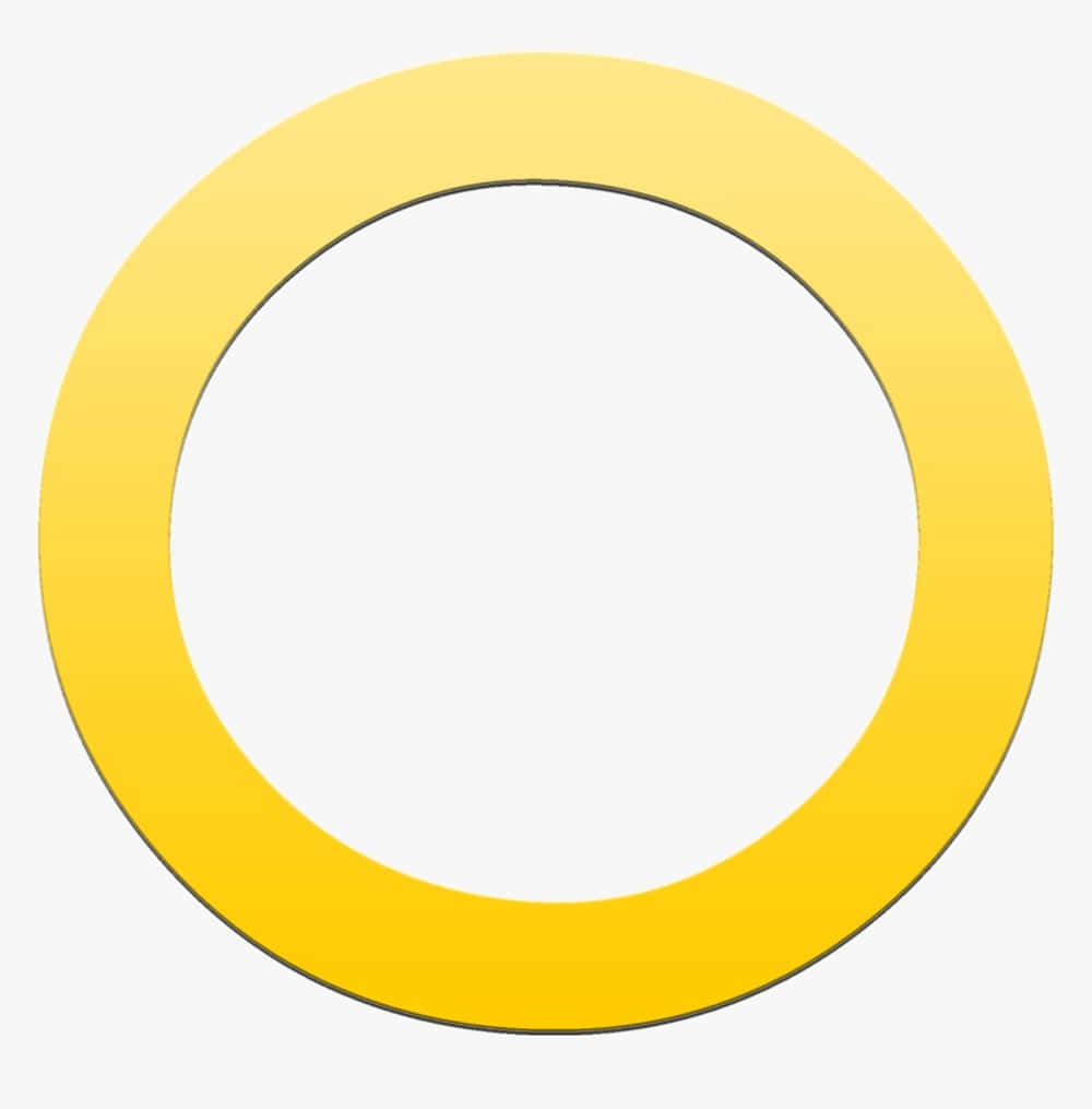 golden-yellow circular ring, soft gradient, light gray background, SD Phone Wallpaper