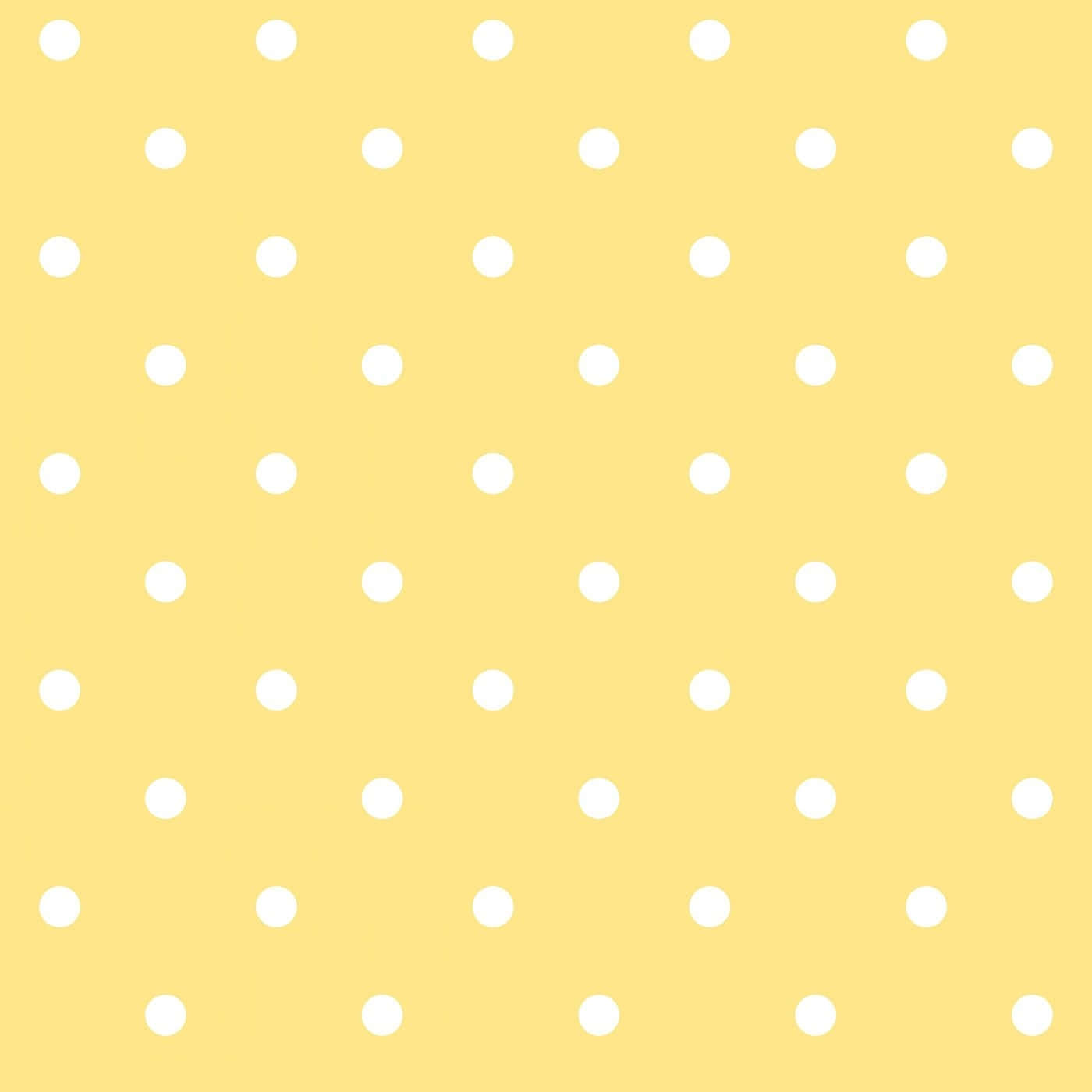 yellow, white polka dots, repeating pattern, HD Desktop Wallpaper