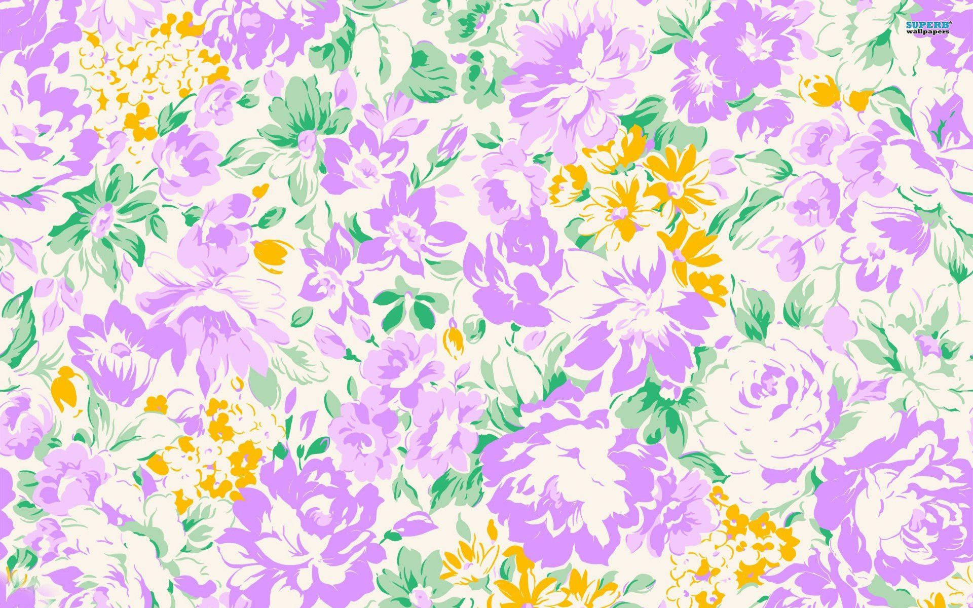 purple roses, yellow daisies, green leaves, Full HD Desktop Wallpaper