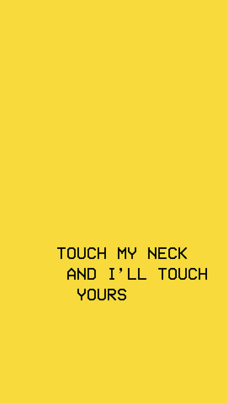 yellow aesthetic iphone, yellow background, black pixelated text, HD Phone Wallpaper
