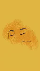 iPhone, mustard yellow, closed eyes, SD Phone Wallpaper