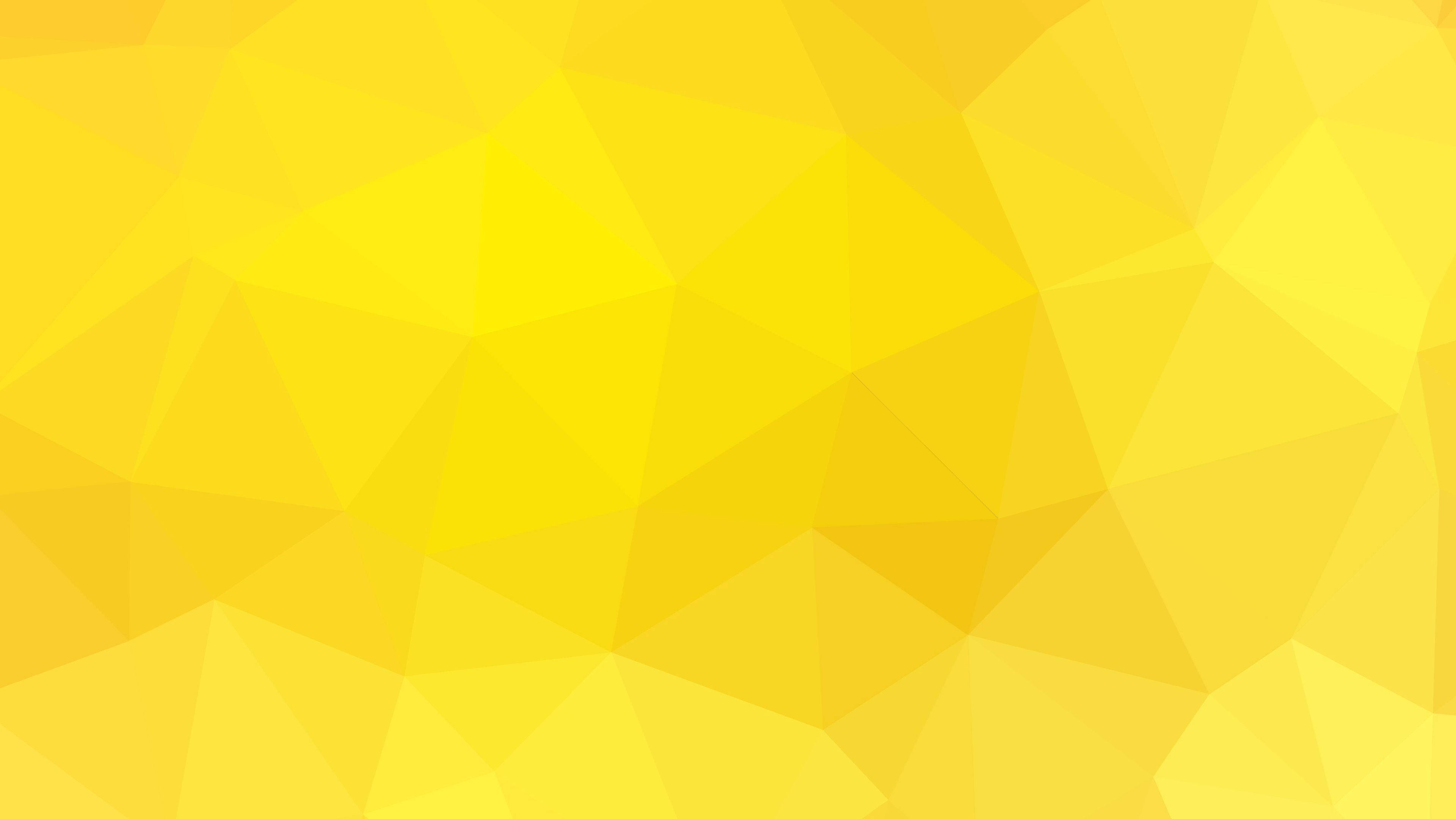 yellow aesthetic laptop, geometric pattern, vibrant yellow, 4K Desktop Wallpaper