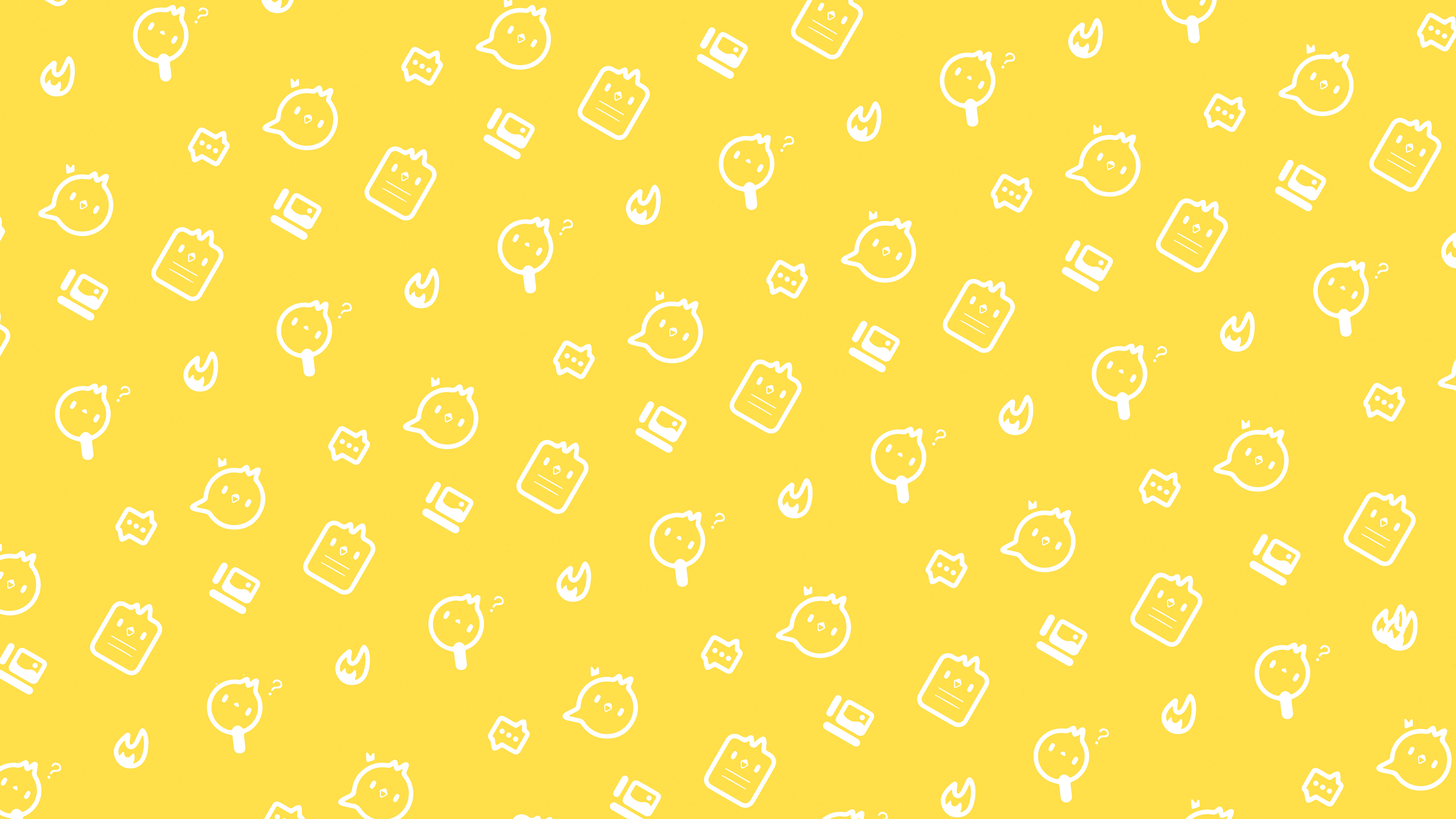 yellow aesthetic laptop, bird art, bright yellow, 8K Desktop Wallpaper