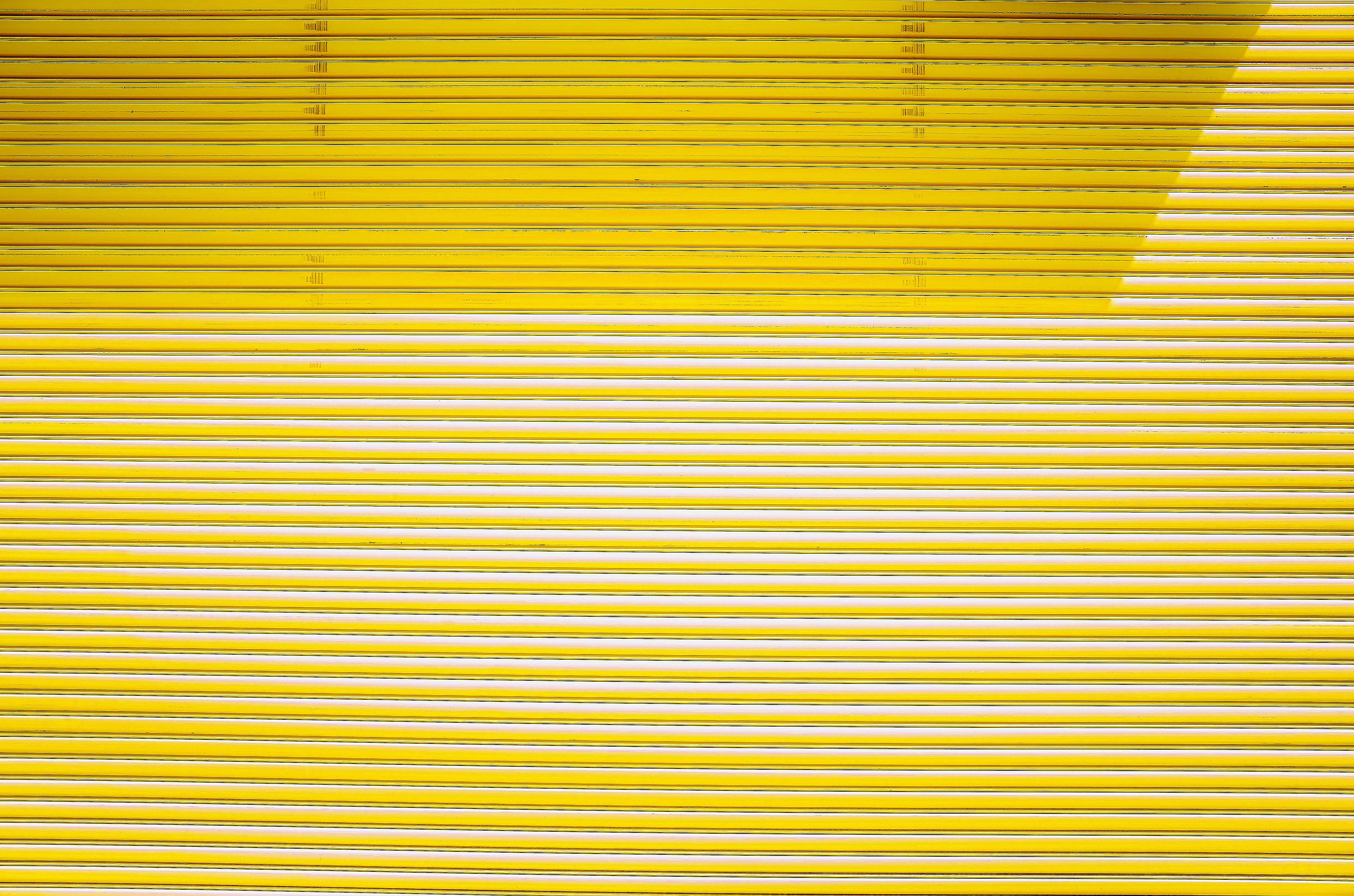 yellow aesthetic laptop, horizontal lines, vibrant yellow, 4K Desktop Wallpaper