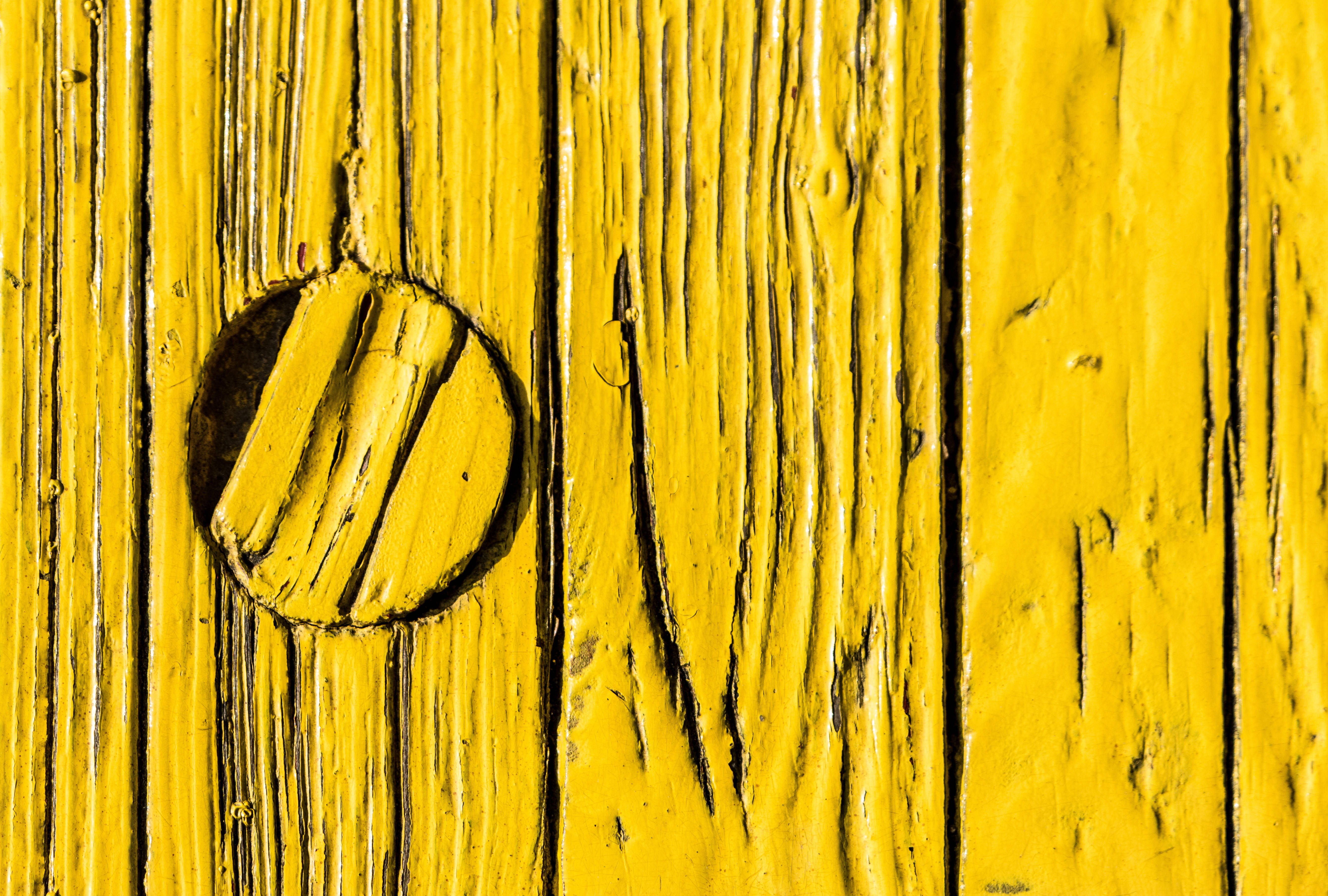 yellow aesthetic laptop, wooden planks, vibrant yellow, 5K Desktop Wallpaper