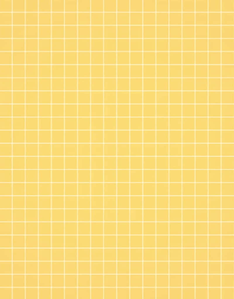 Yellow Aesthetic Phone, minimalist yellow background, subtle white grid pattern, SD Phone Wallpaper
