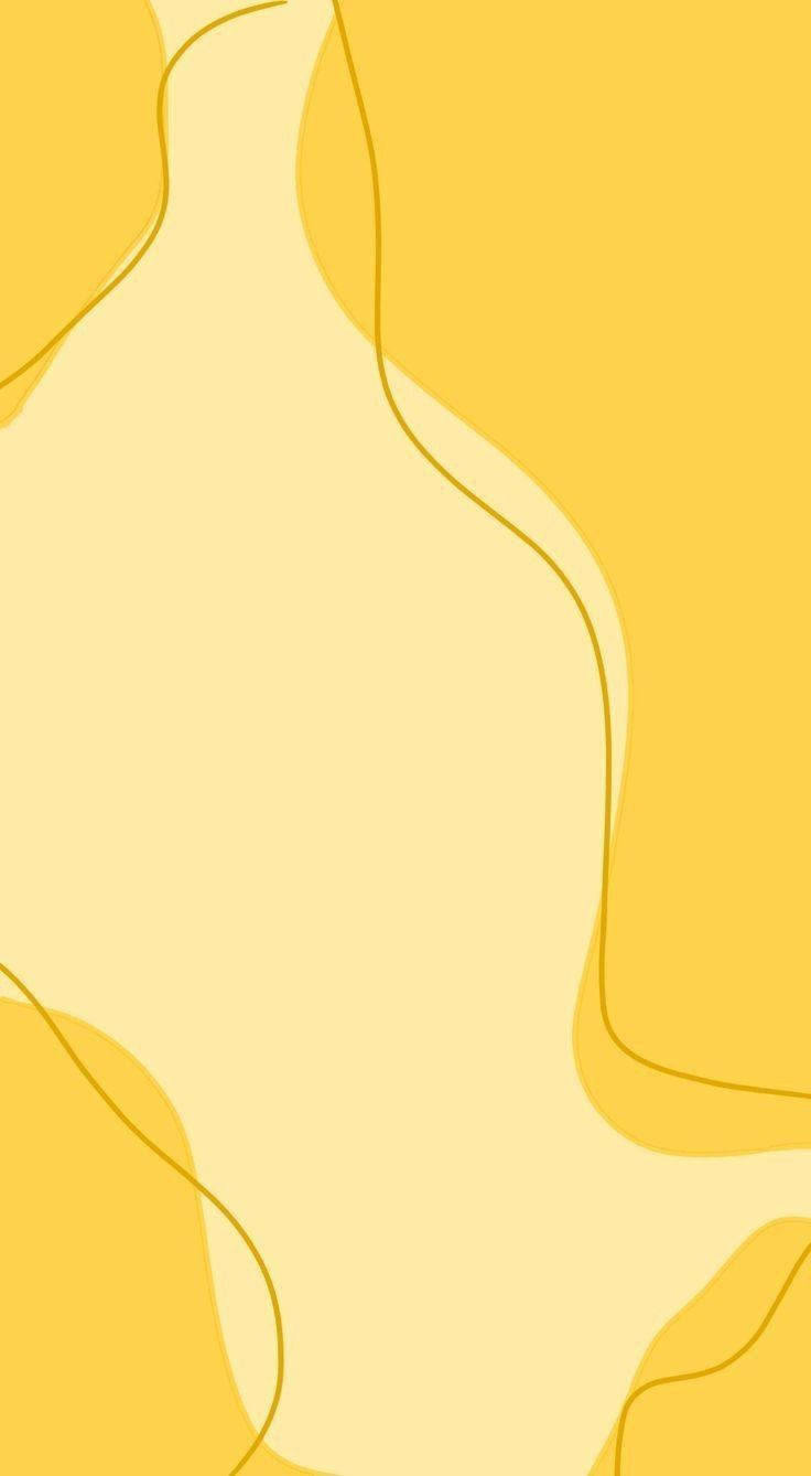 yellow aesthetic phone, soft yellow, abstract shapes, HD Phone Wallpaper