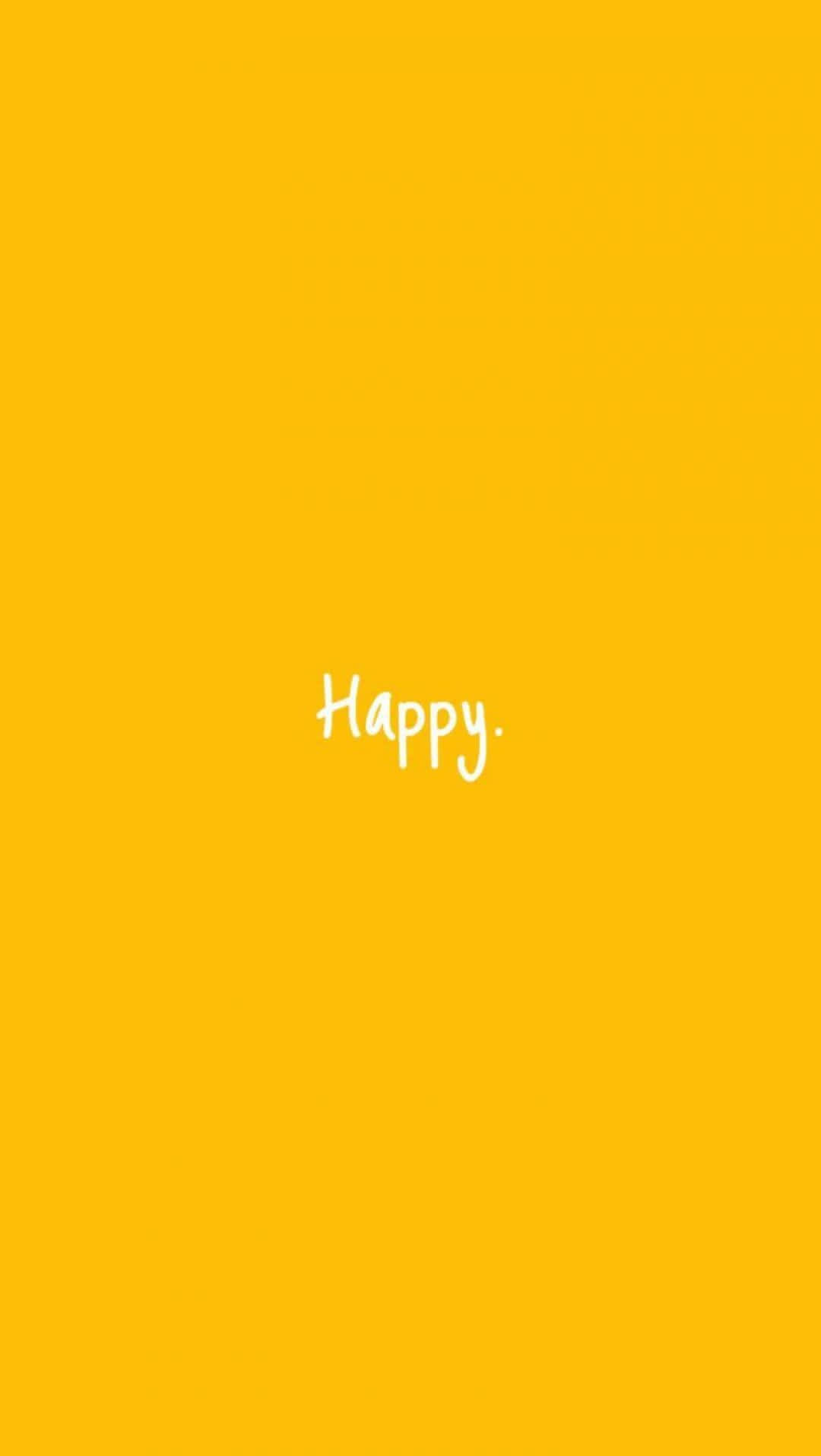 Yellow Aesthetic, bright yellow, white cursive, HD Phone Wallpaper