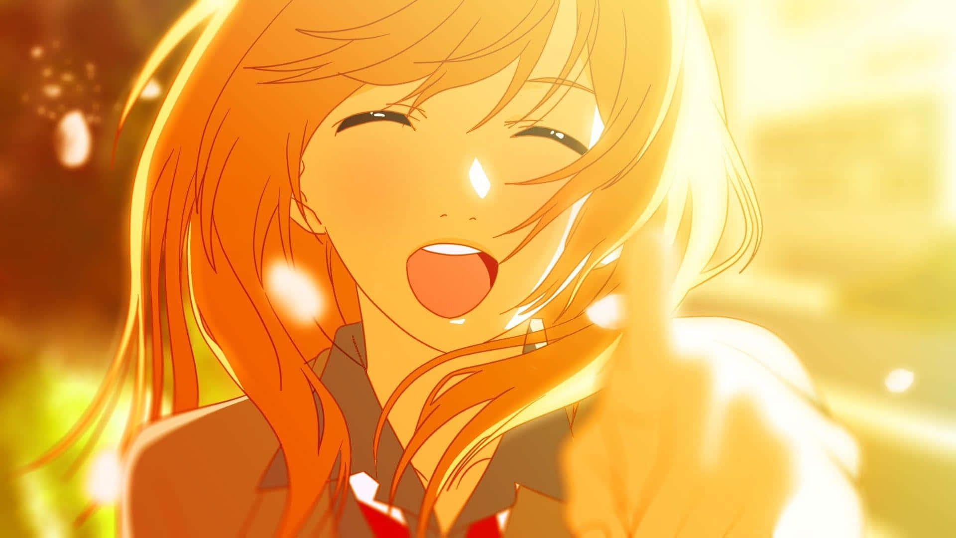 orange hair, golden light, sun, Full HD Desktop Wallpaper