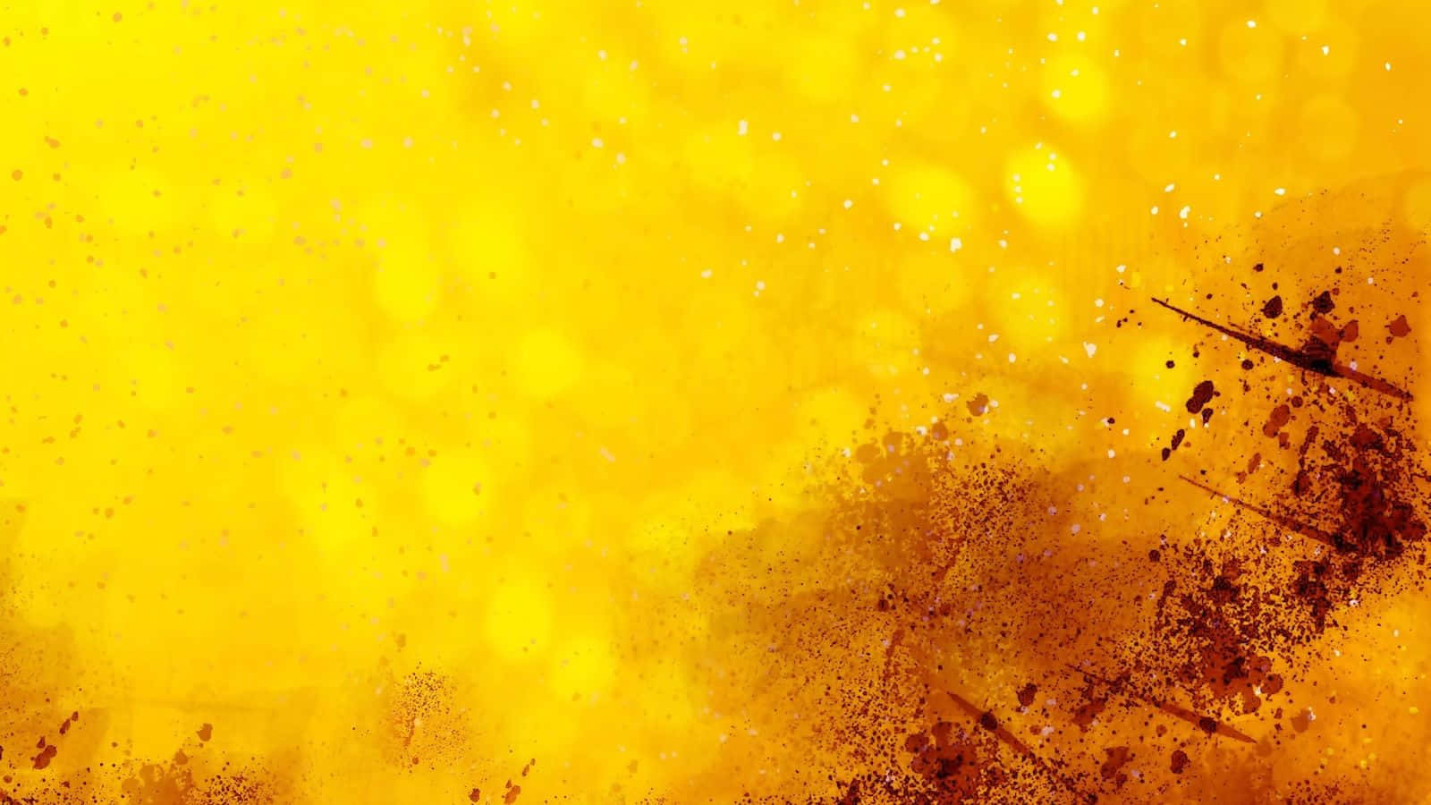 yellow, black, bokeh lights, HD Desktop Wallpaper