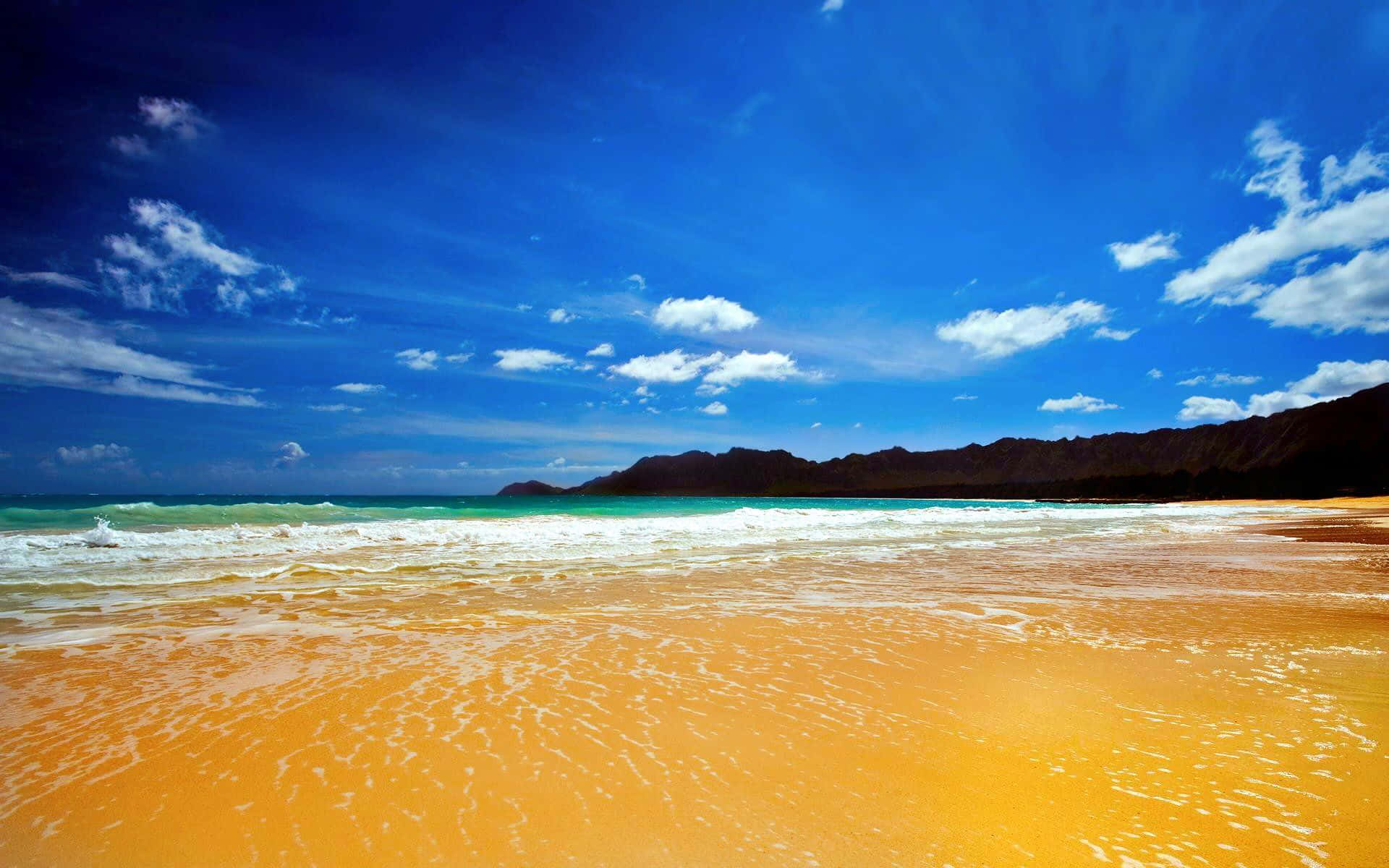 Yellow Beach, 1920 x 1200, Sunset, Full HD Desktop Wallpaper