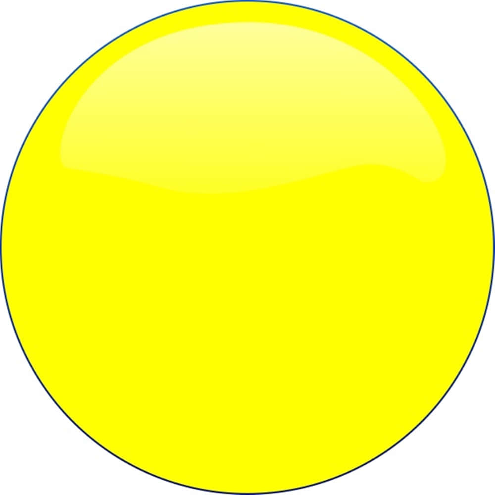 Yellow Circle, vibrant yellow, glossy highlight, SD Desktop Wallpaper