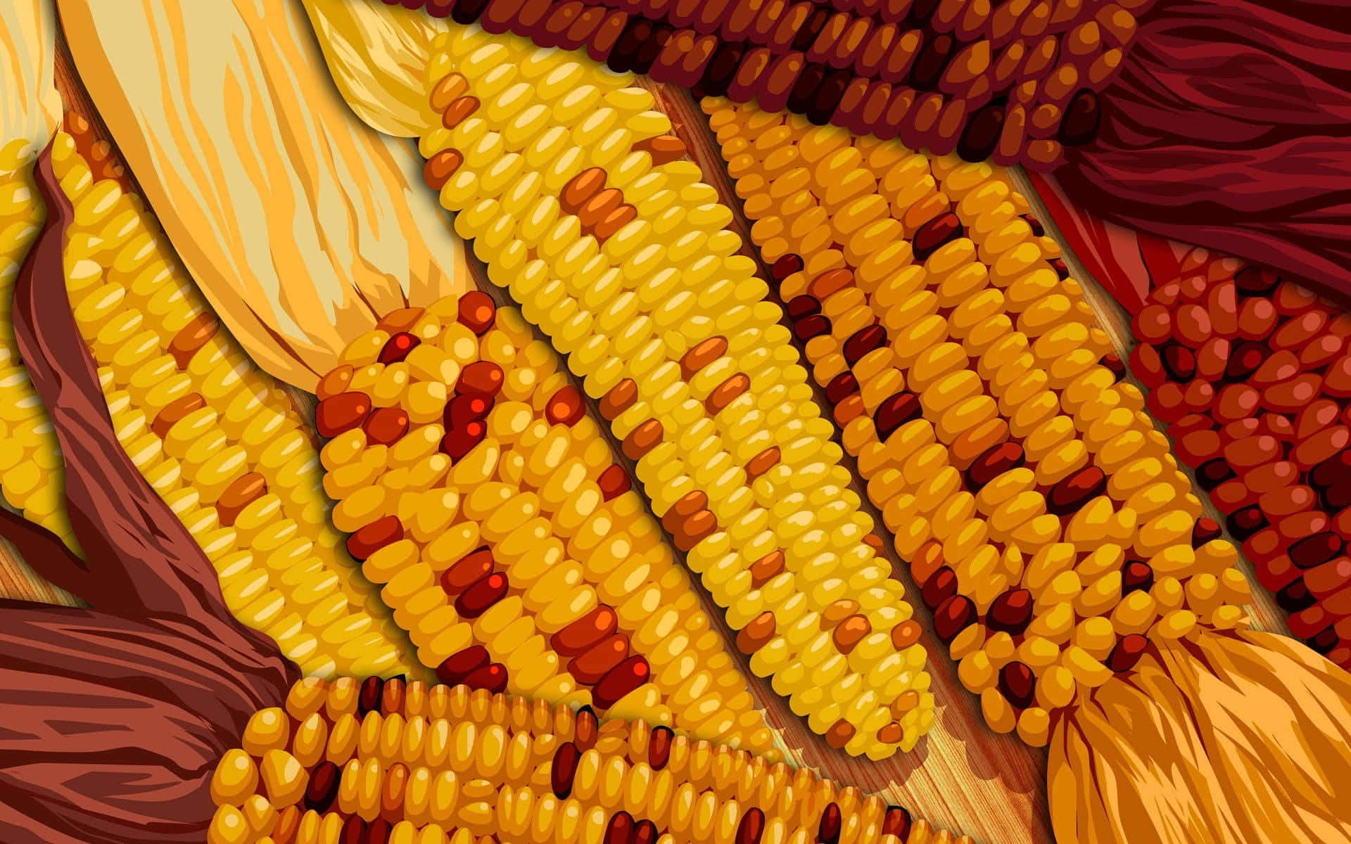 Yellow Corn, 1920 x 1200, vibrant yellow, Full HD Desktop Wallpaper
