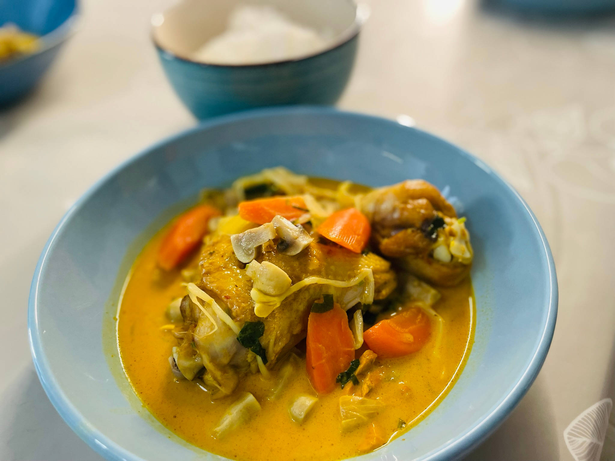 Chicken Thai Yellow Curry, yellow curry, chicken, Full HD Desktop Wallpaper