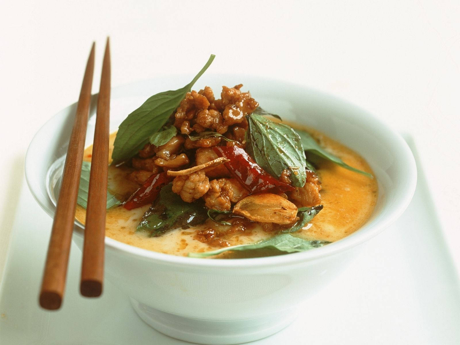 yellow curry, white bowl, creamy yellow curry, HD Desktop Wallpaper