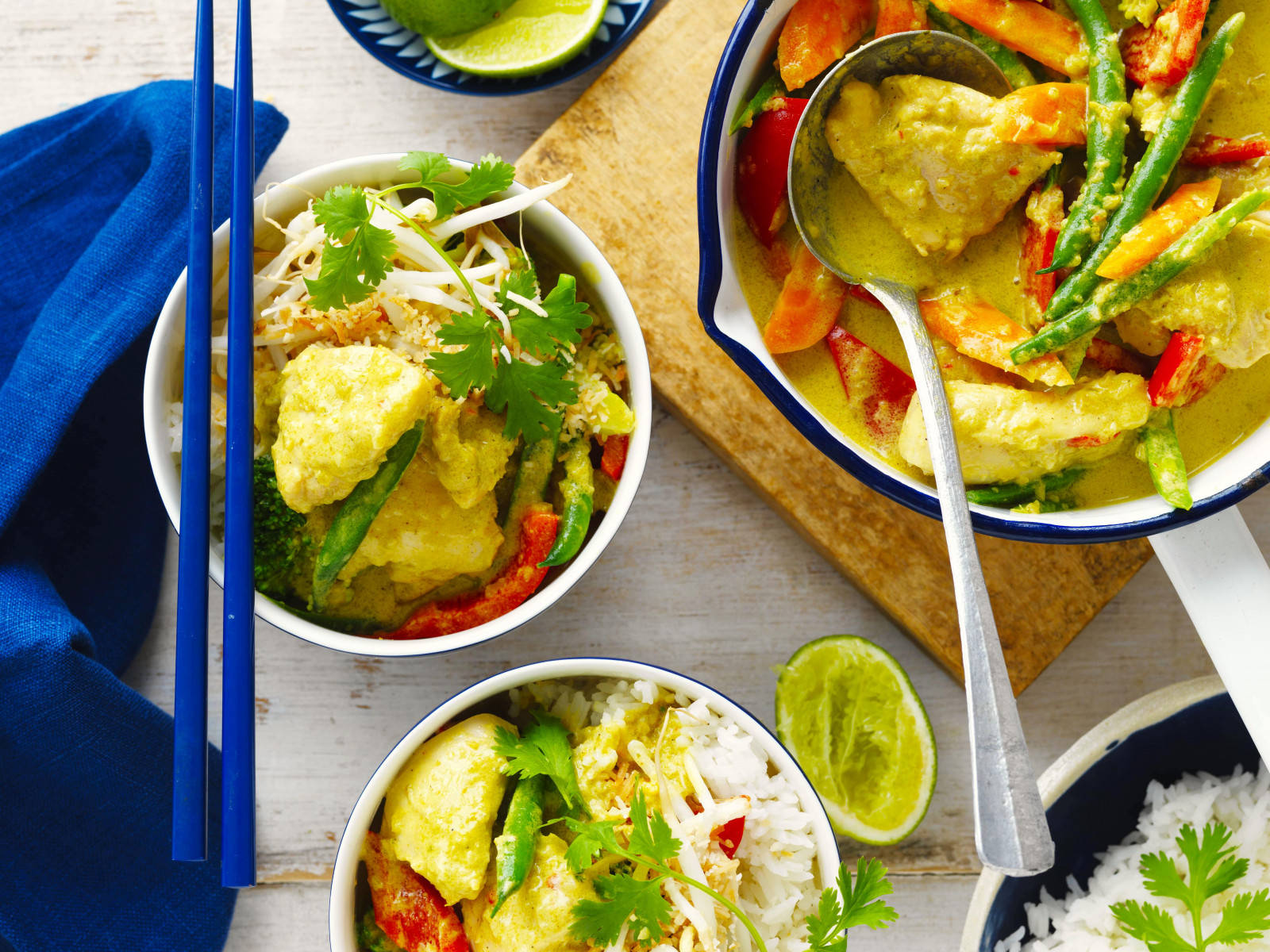 Yellow Curry, laksa, shrimp, HD Desktop Wallpaper