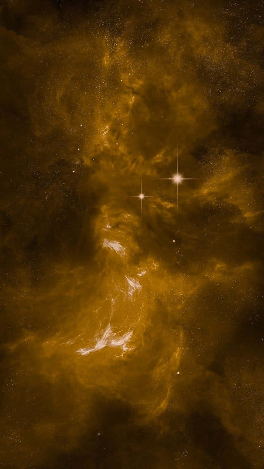Yellow Galaxy, amber, gold, HD Phone Wallpaper