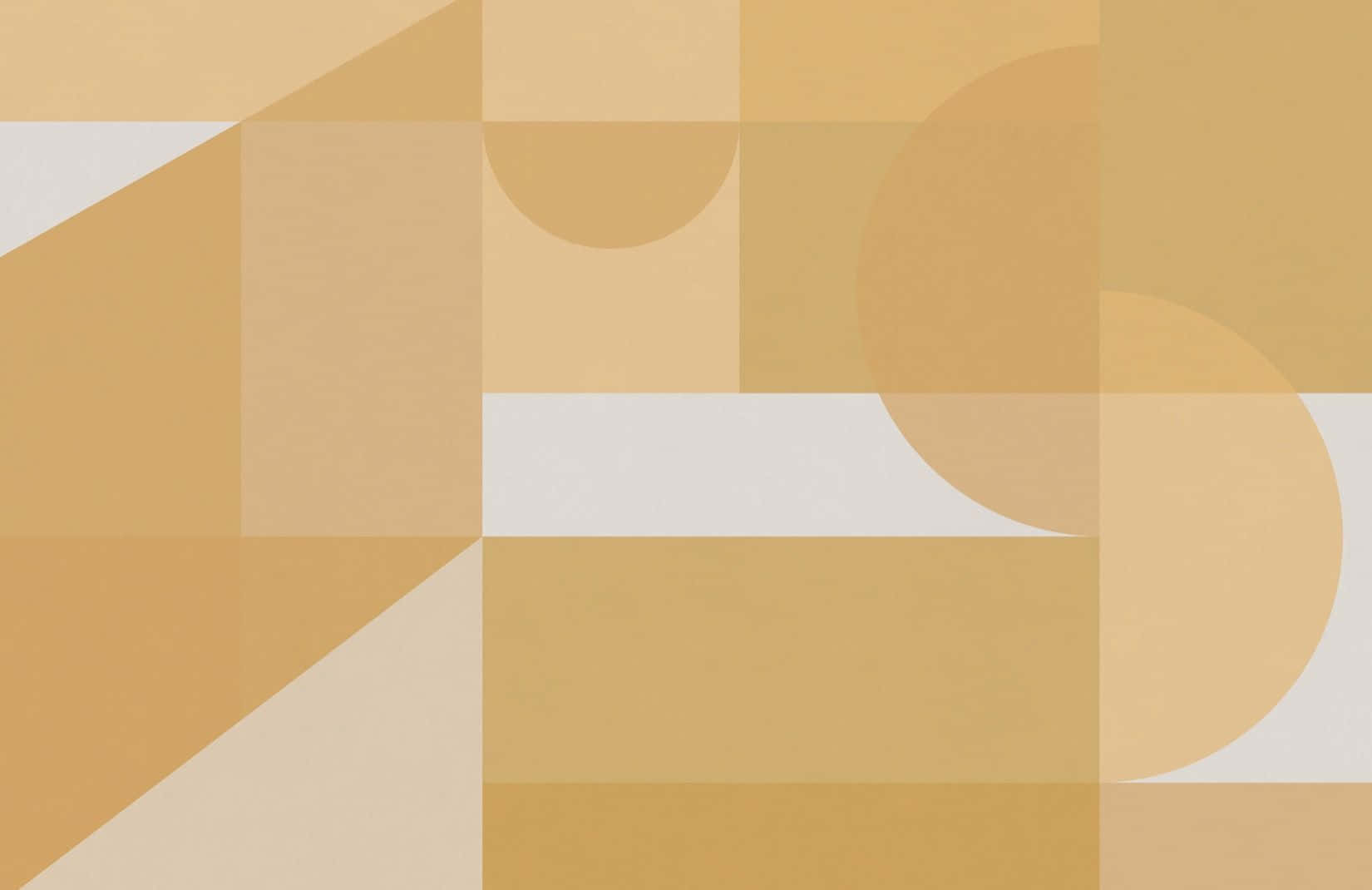 Yellow Geometric, warm beige, cream, HD Desktop Wallpaper