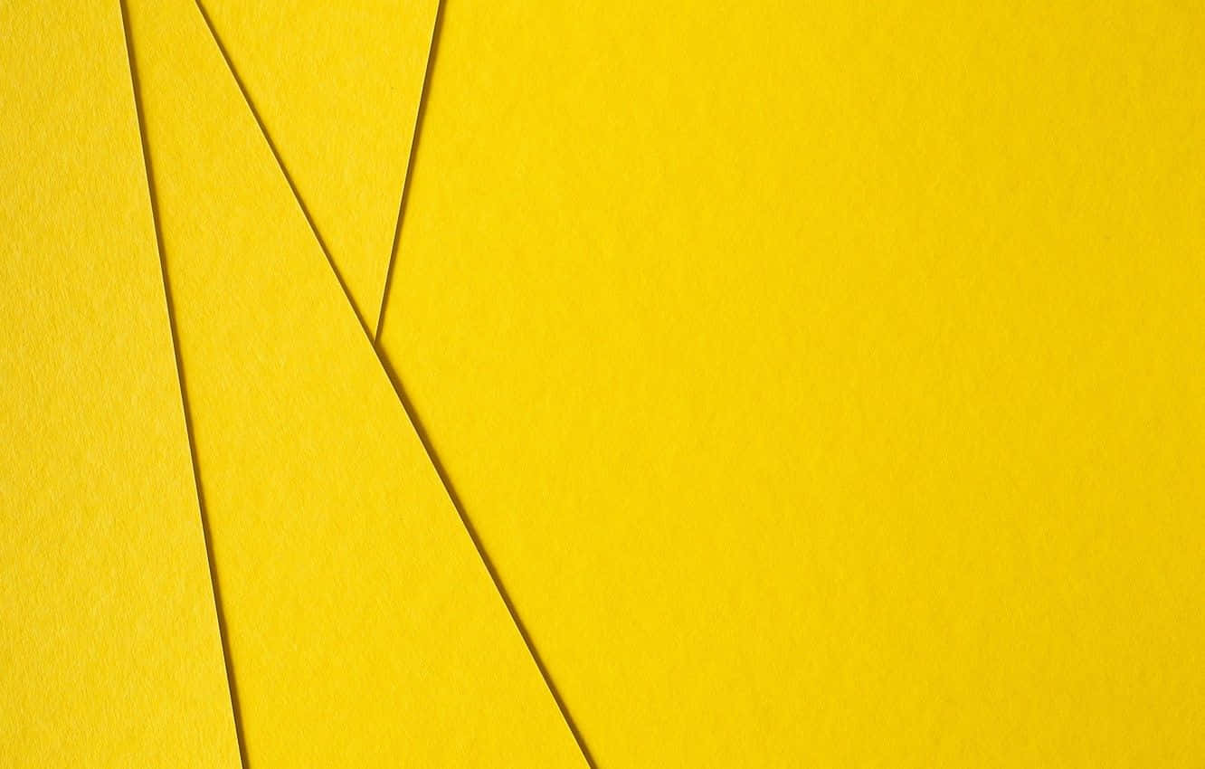 Yellow Geometric, vibrant yellow, textured paper panels, HD Desktop Wallpaper