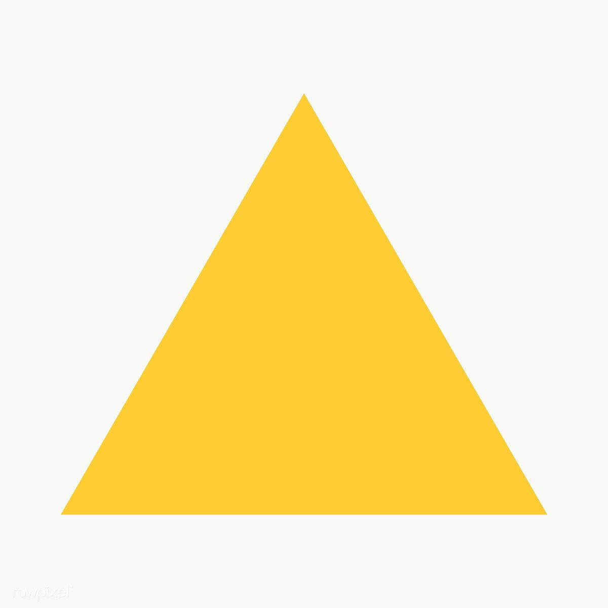 yellow triangle, off white, light gray background, SD Desktop Wallpaper