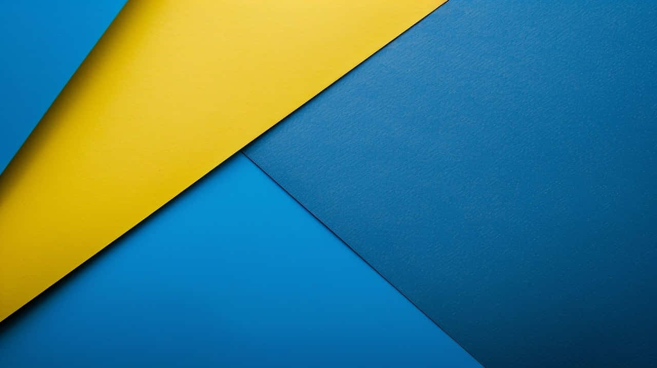 blue, yellow, geometric, HD Desktop Wallpaper