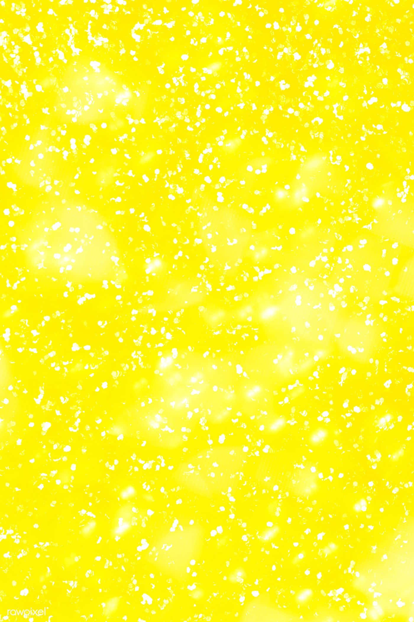 yellow glitter, vibrant yellow, white speckles, Full HD Phone Wallpaper