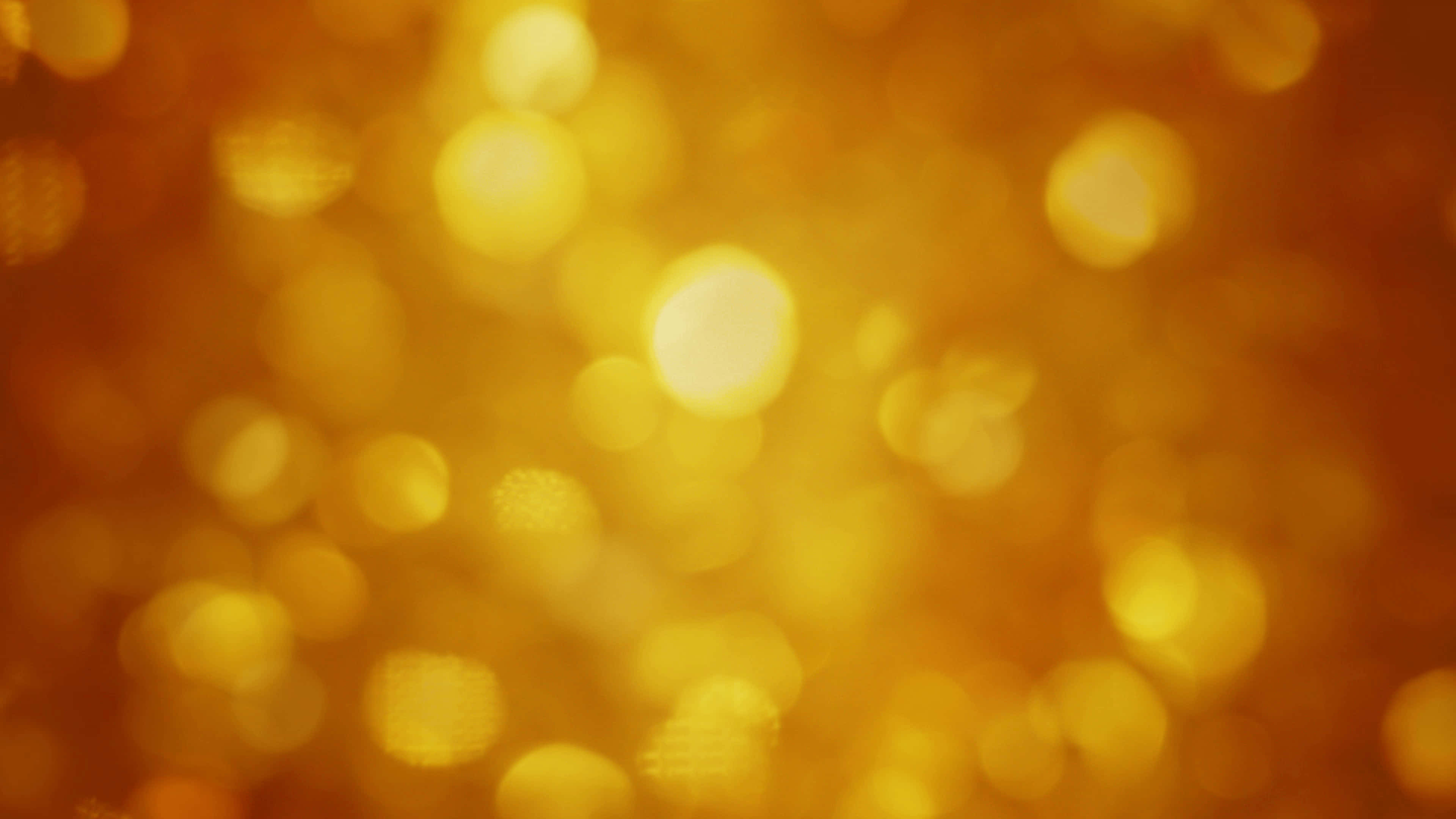 Yellow Glitter, golden bokeh, soft glowing circles, 4K Desktop Wallpaper