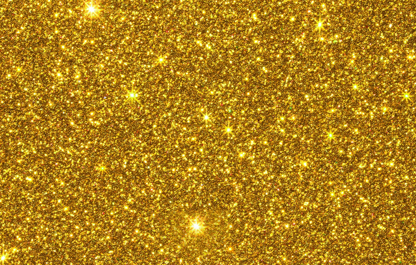 gold glitter, stars, shimmering, HD Desktop Wallpaper