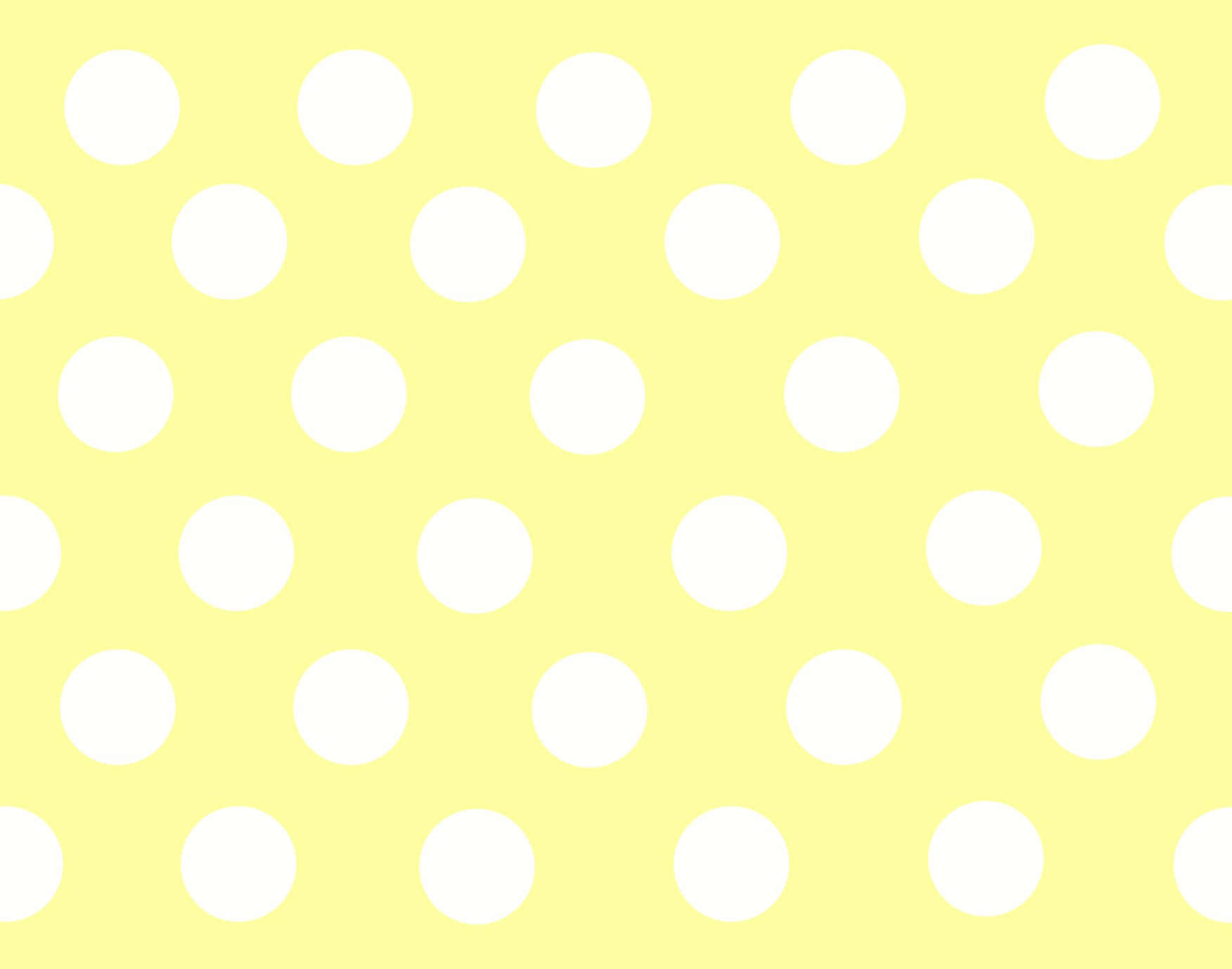Yellow Polka Dot, white polka dots, cheerful yellow background, HD Desktop Wallpaper