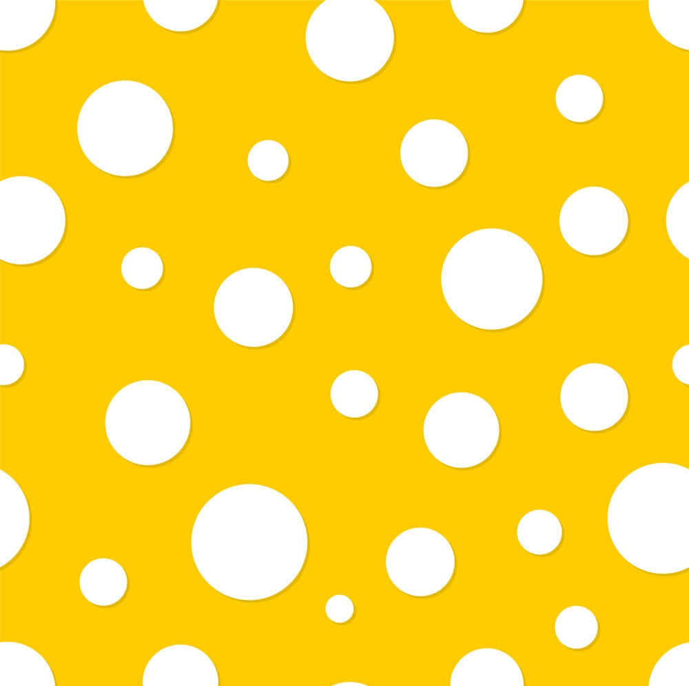 Vibrant Yellow, Polka Dot Pattern, White Polka Dots, SD Desktop Wallpaper