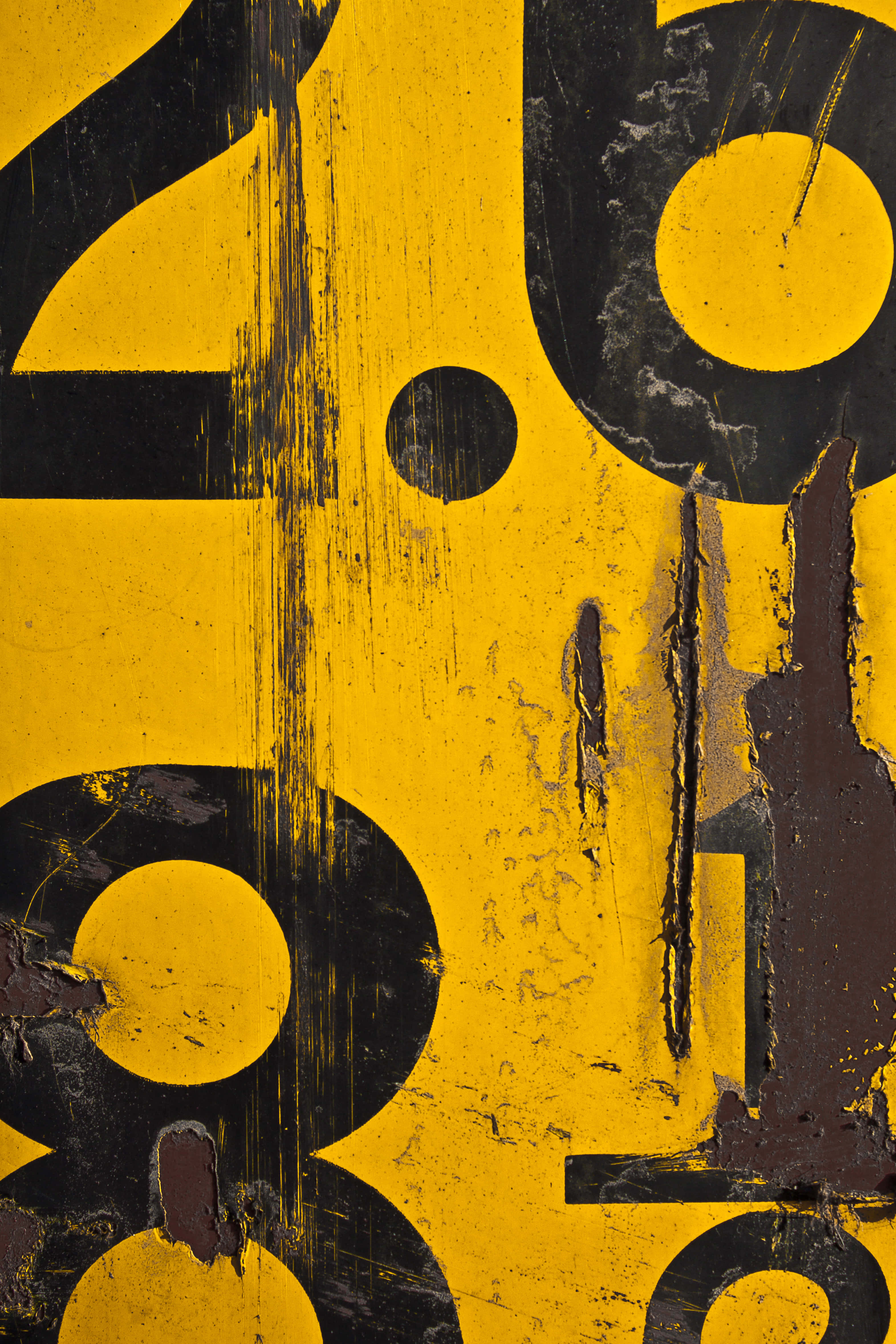 yellow, black, weathered yellow surface, 4K Phone Wallpaper