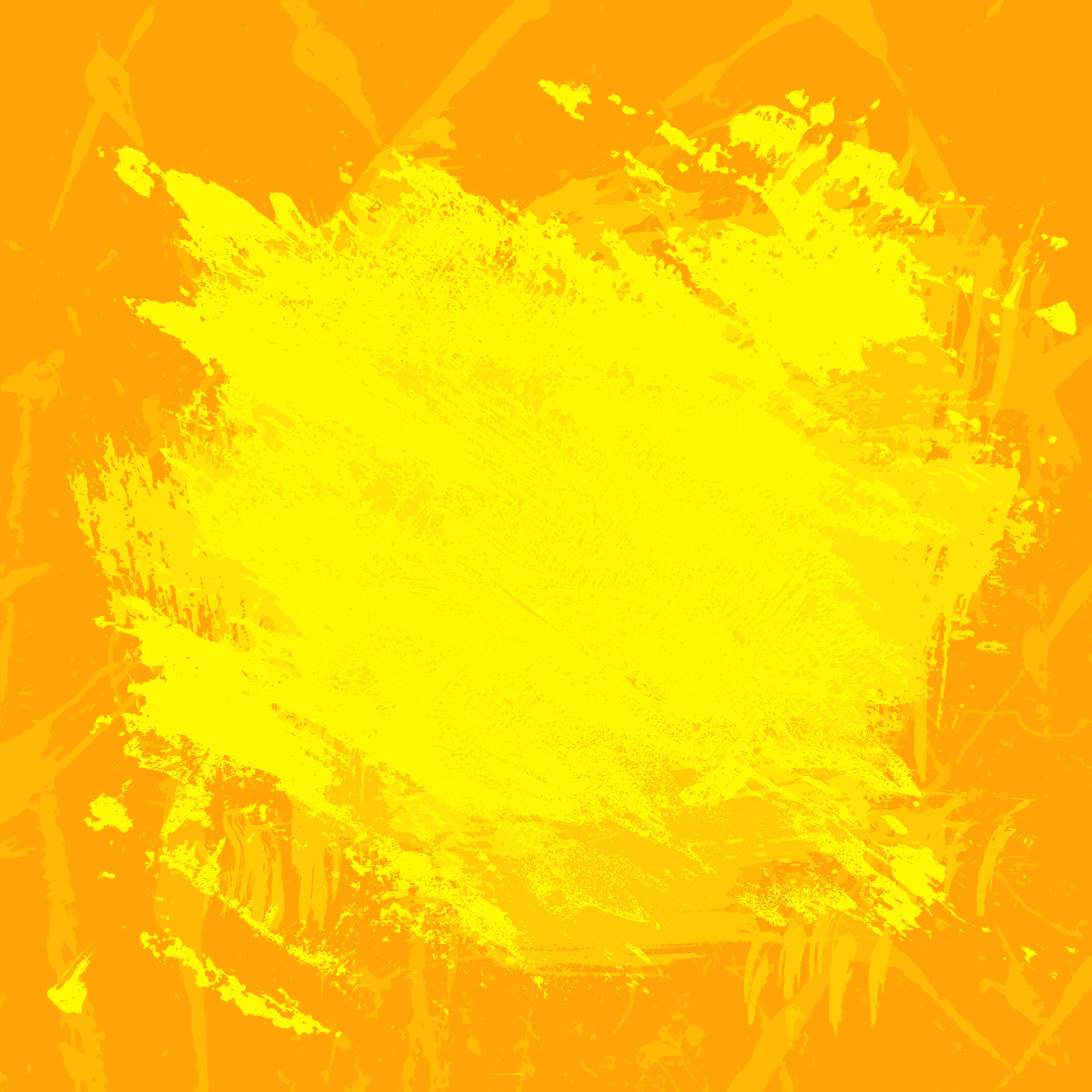 Yellow Grunge, vibrant yellow, warm orange, 4K Desktop Wallpaper