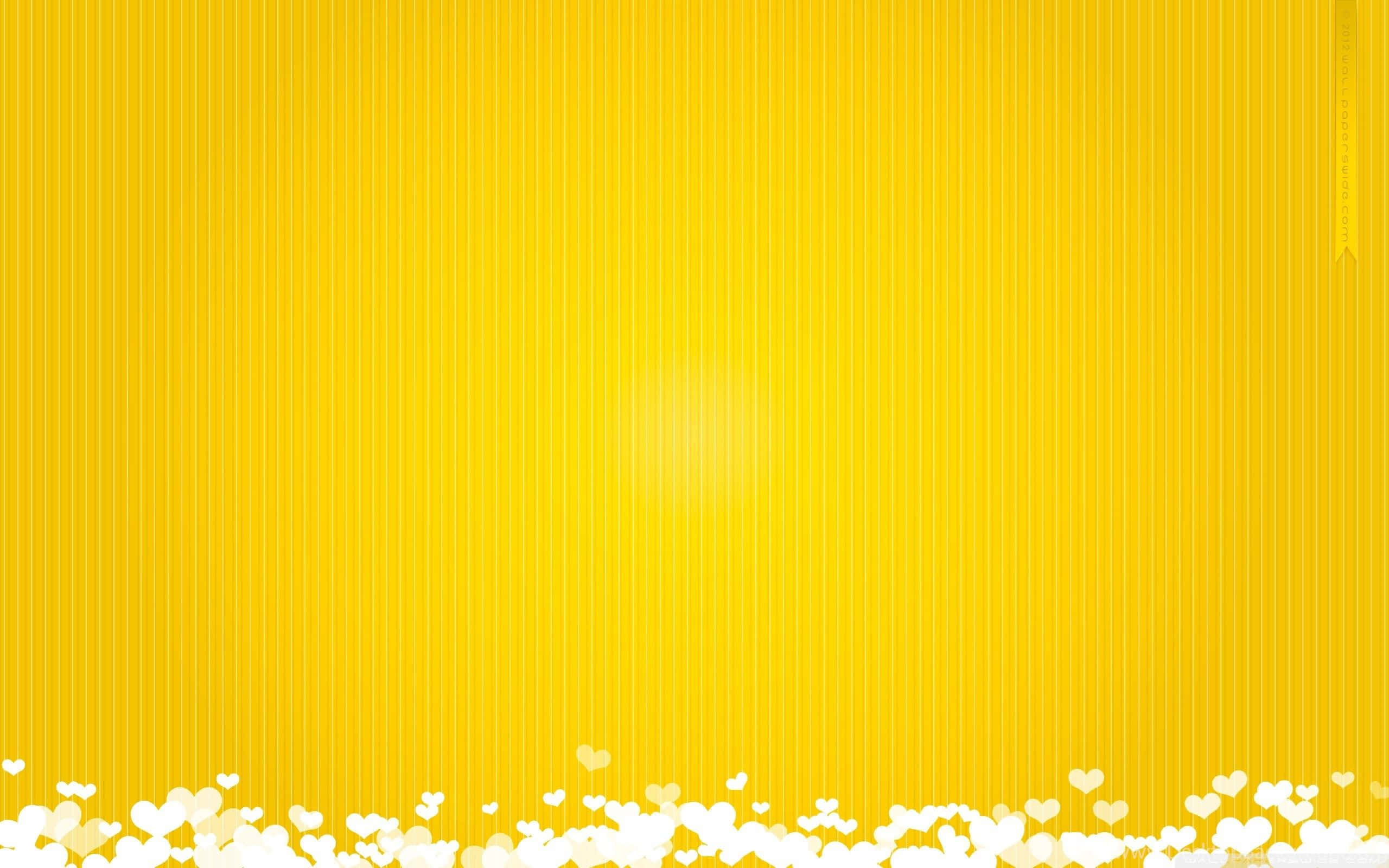 vibrant yellow, vertical stripes, soft glow, 2K Desktop Wallpaper