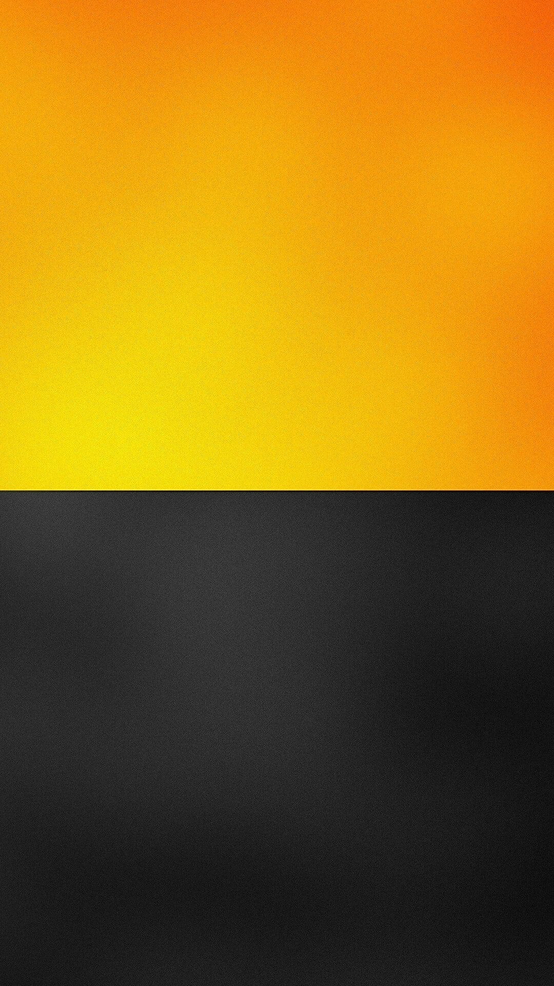 minimalist, black, yellow, Full HD Phone Wallpaper