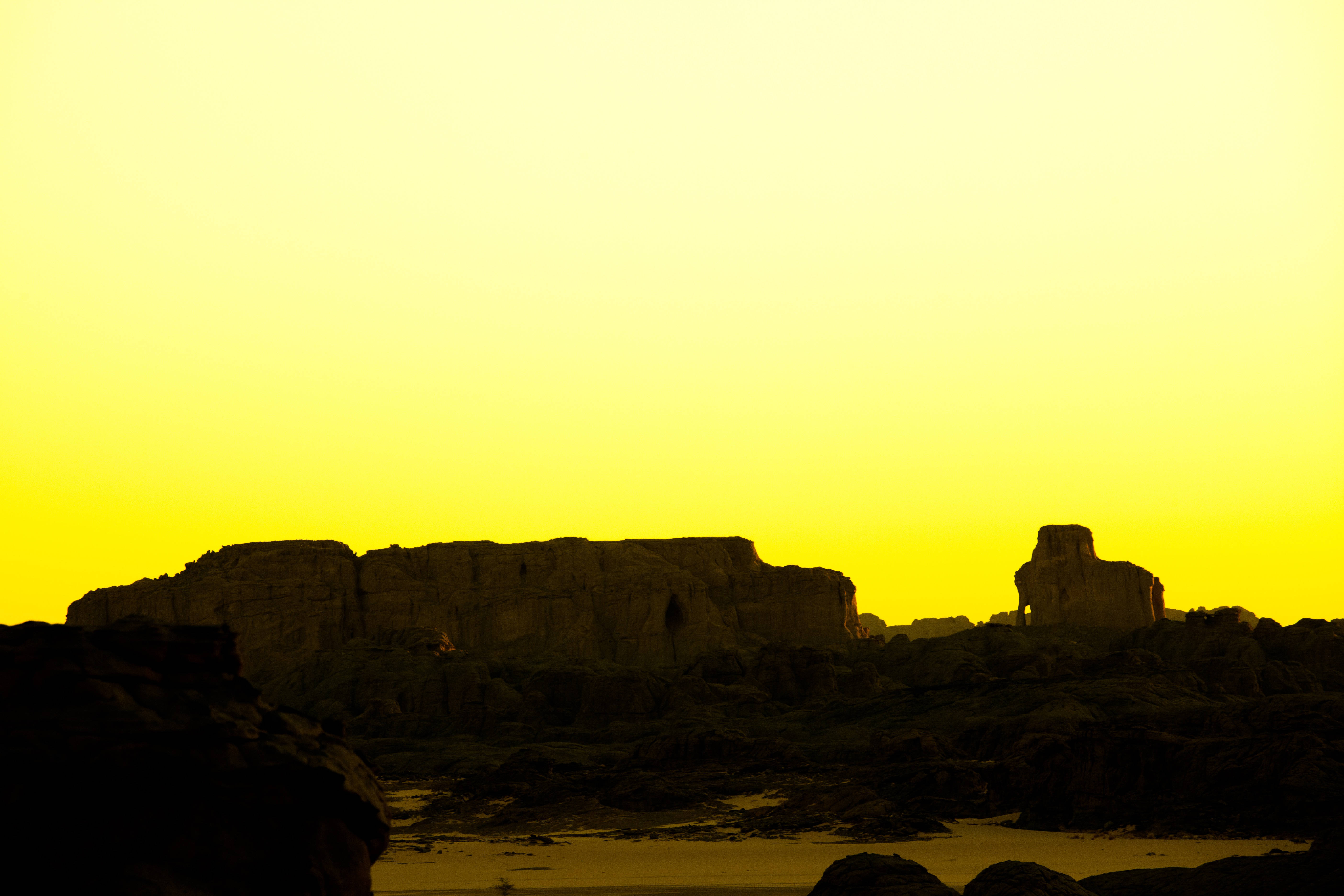 Yellow HD, sunrise sky, vibrant golden sunset sky, 5K Desktop Wallpaper